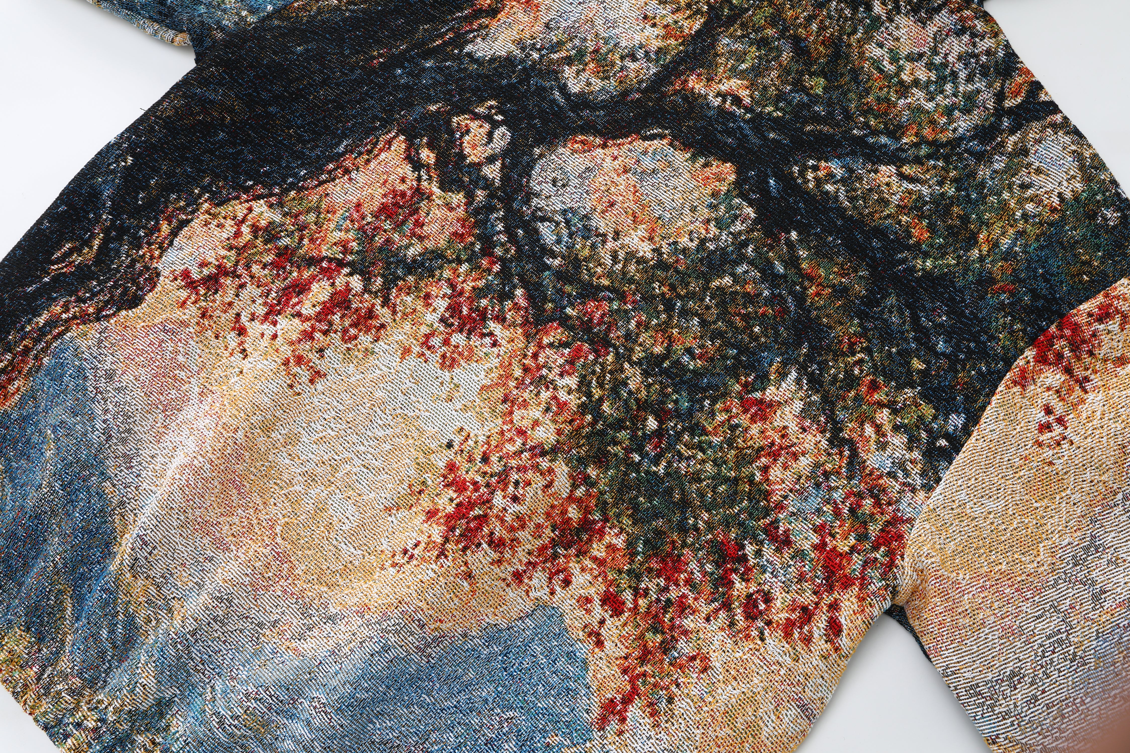 "VALLEY OF PEACE" TAPESTRY JACQUARD FABRIC PULLOVER HOODIE - nickscacchetti
