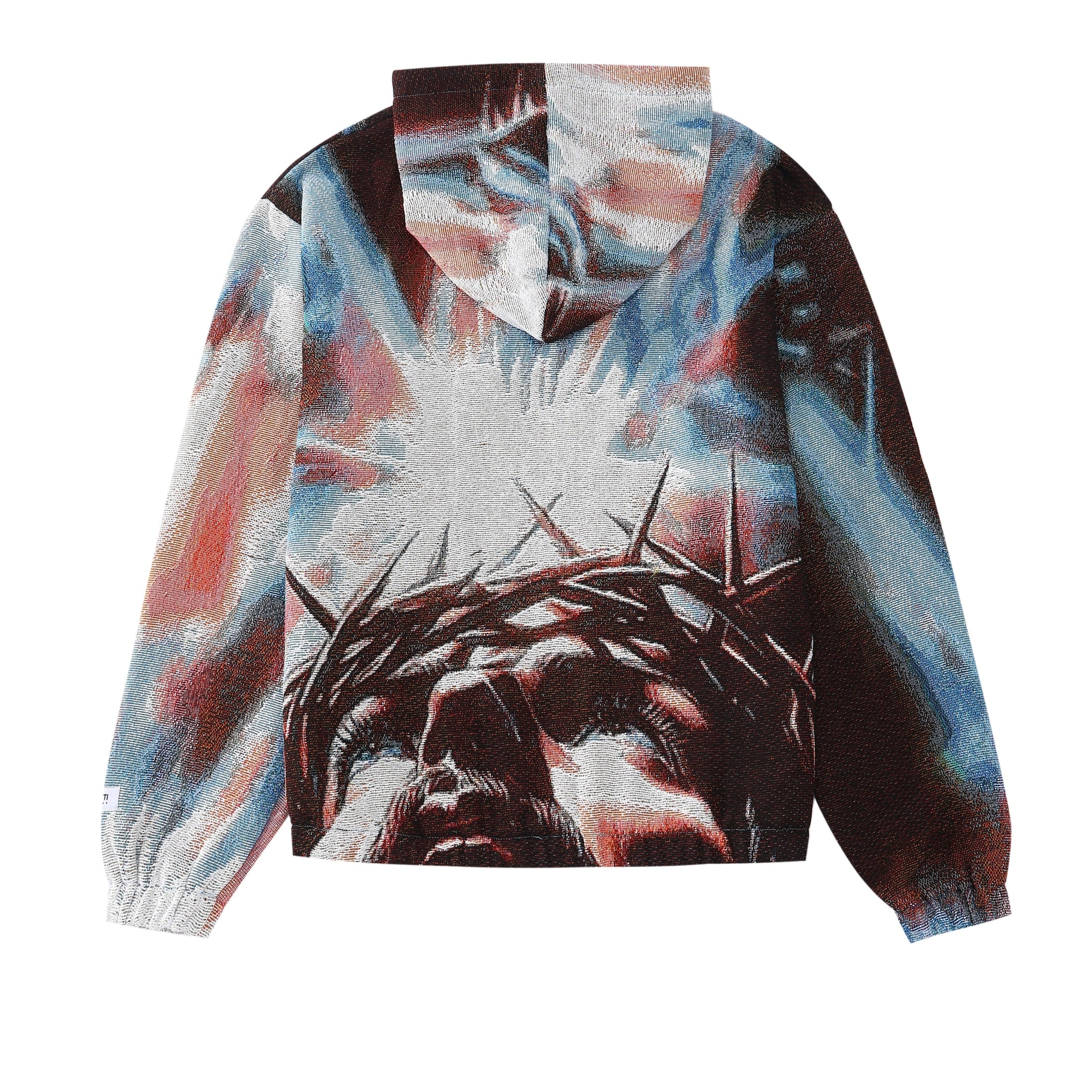 "CROWNED IN LIGHT" TAPESTRY JACQUARD FABRIC PULLOVER HOODIE - nickscacchetti