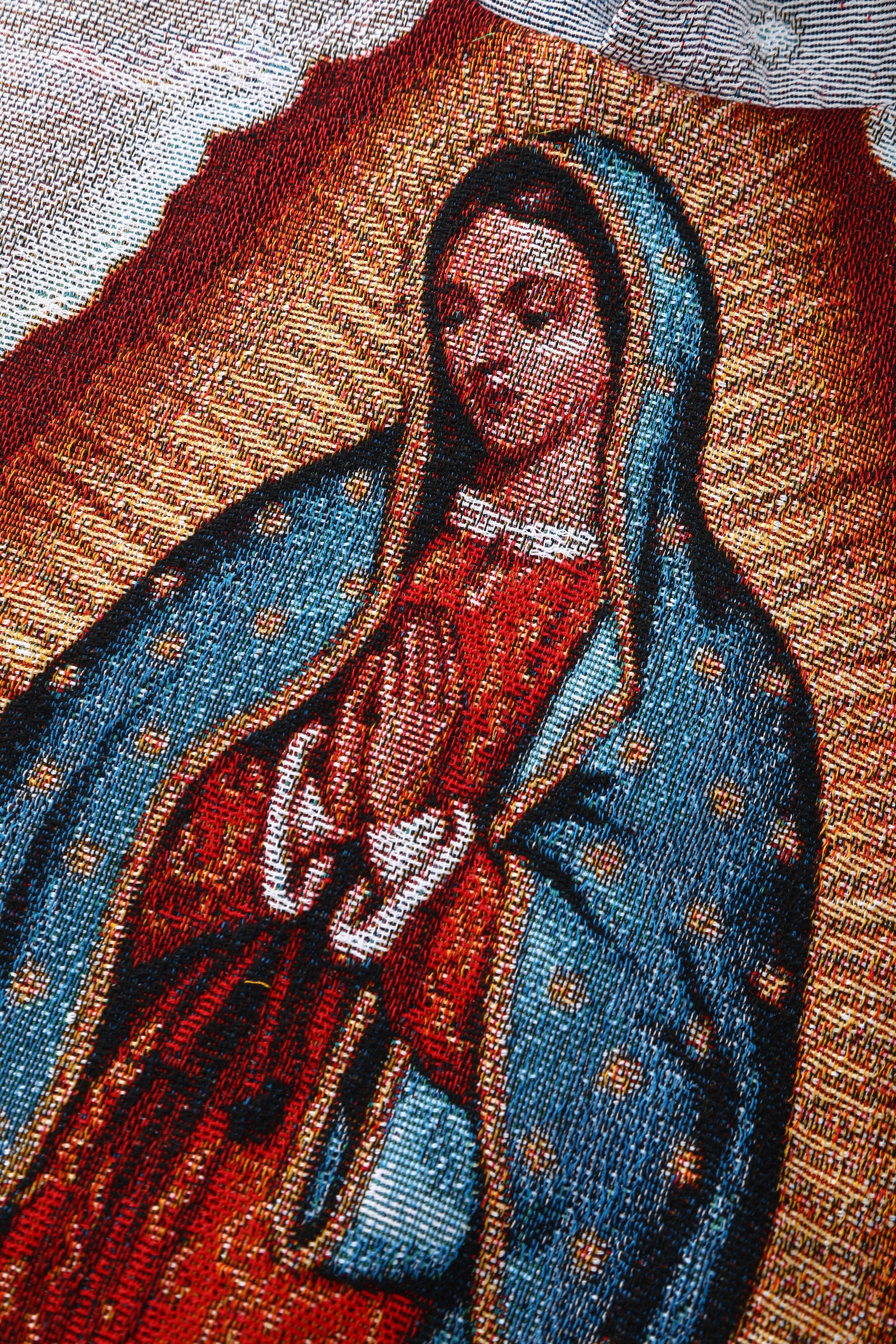 "OUR LADY OF GUADALUPE" TAPESTRY JACQUARD FABRIC PULLOVER HOODIE - nickscacchetti