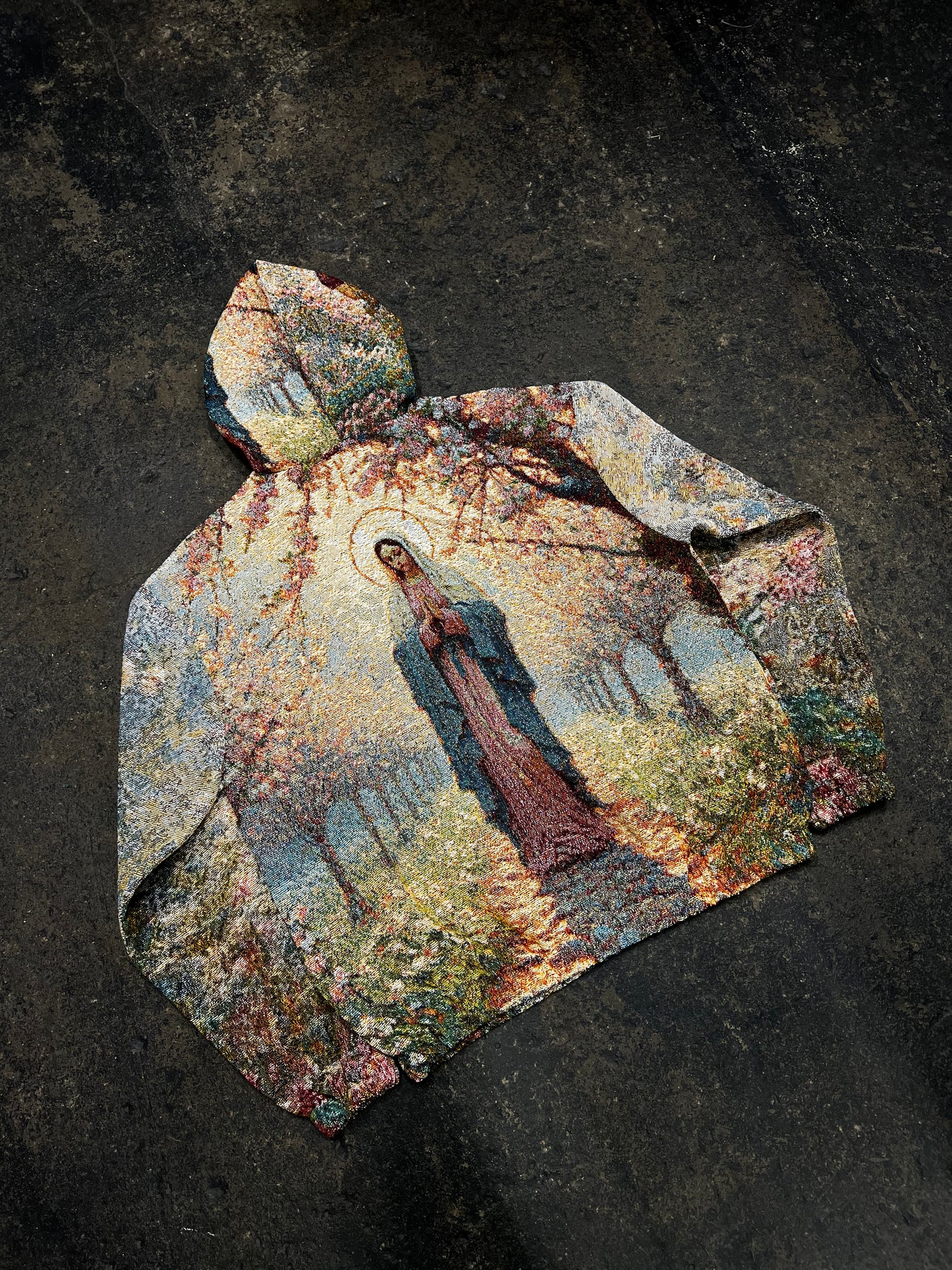 "LIGHT OF THE GARDEN" TAPESTRY JACQUARD FABRIC PULLOVER HOODIE - nickscacchetti