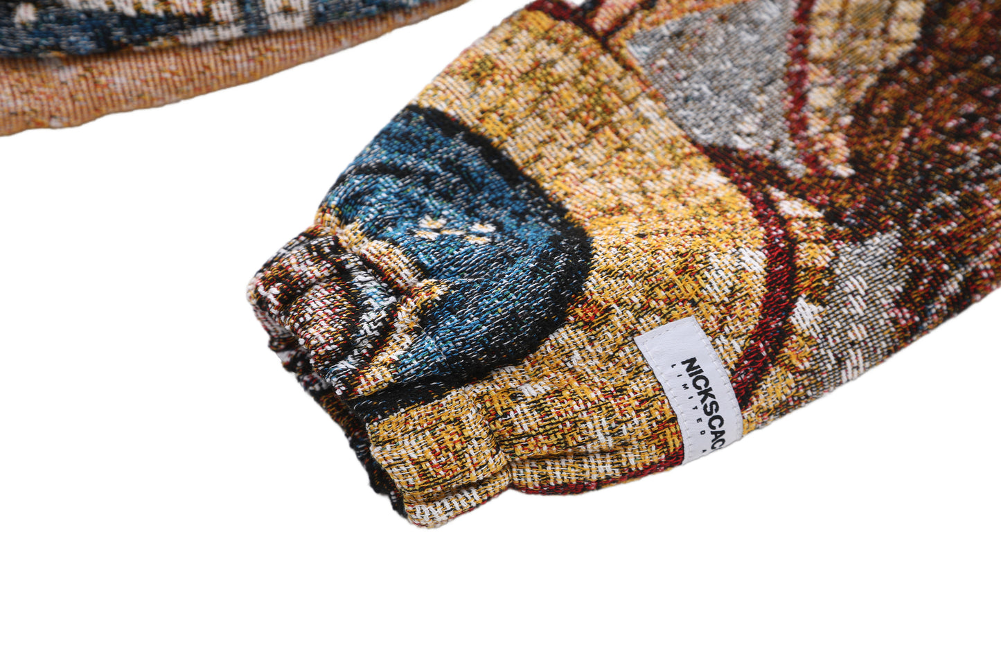 "HOLY MANTLE" TAPESTRY JACQUARD FABRIC DOUBLE-ZIP HOODIE