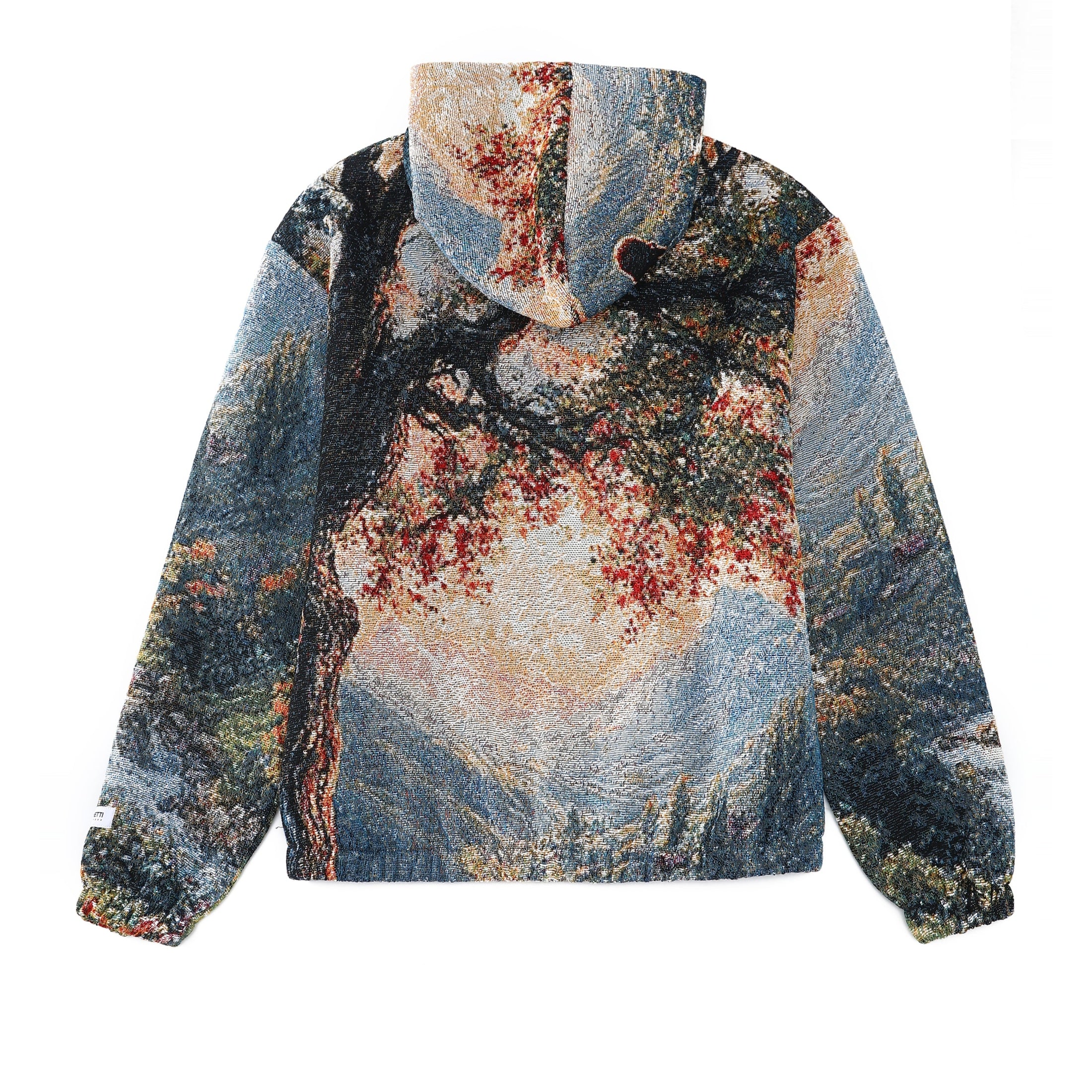 "VALLEY OF PEACE" TAPESTRY JACQUARD FABRIC PULLOVER HOODIE - nickscacchetti