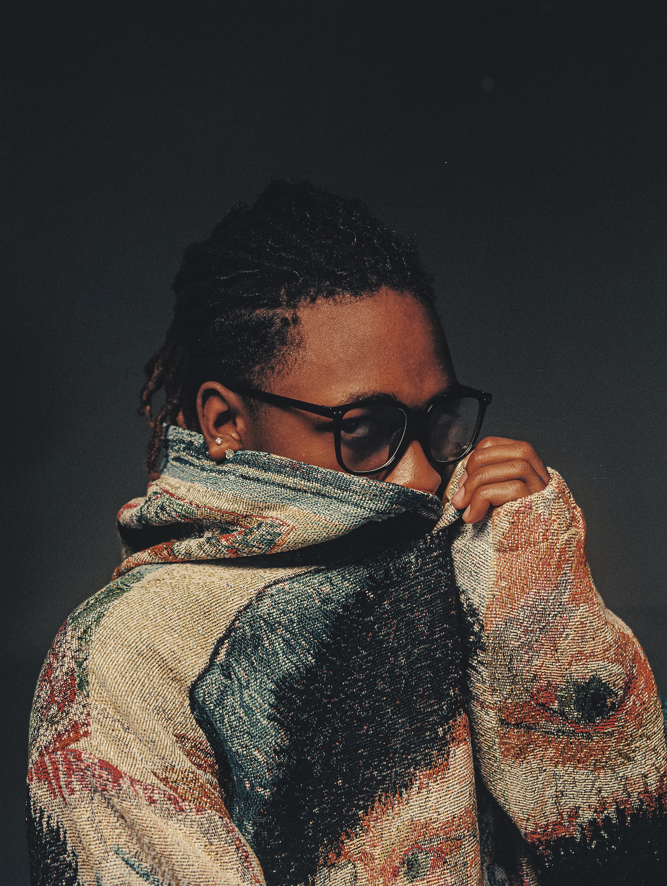 "VAN GOGH SELF PORTRAIT" TAPESTRY JACQUARD FABRIC PULLOVER HOODIE - nickscacchetti