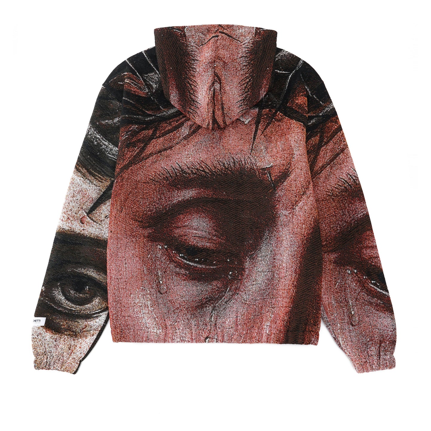 "CROWN OF THORNS" TAPESTRY JACQUARD FABRIC PULLOVER HOODIE