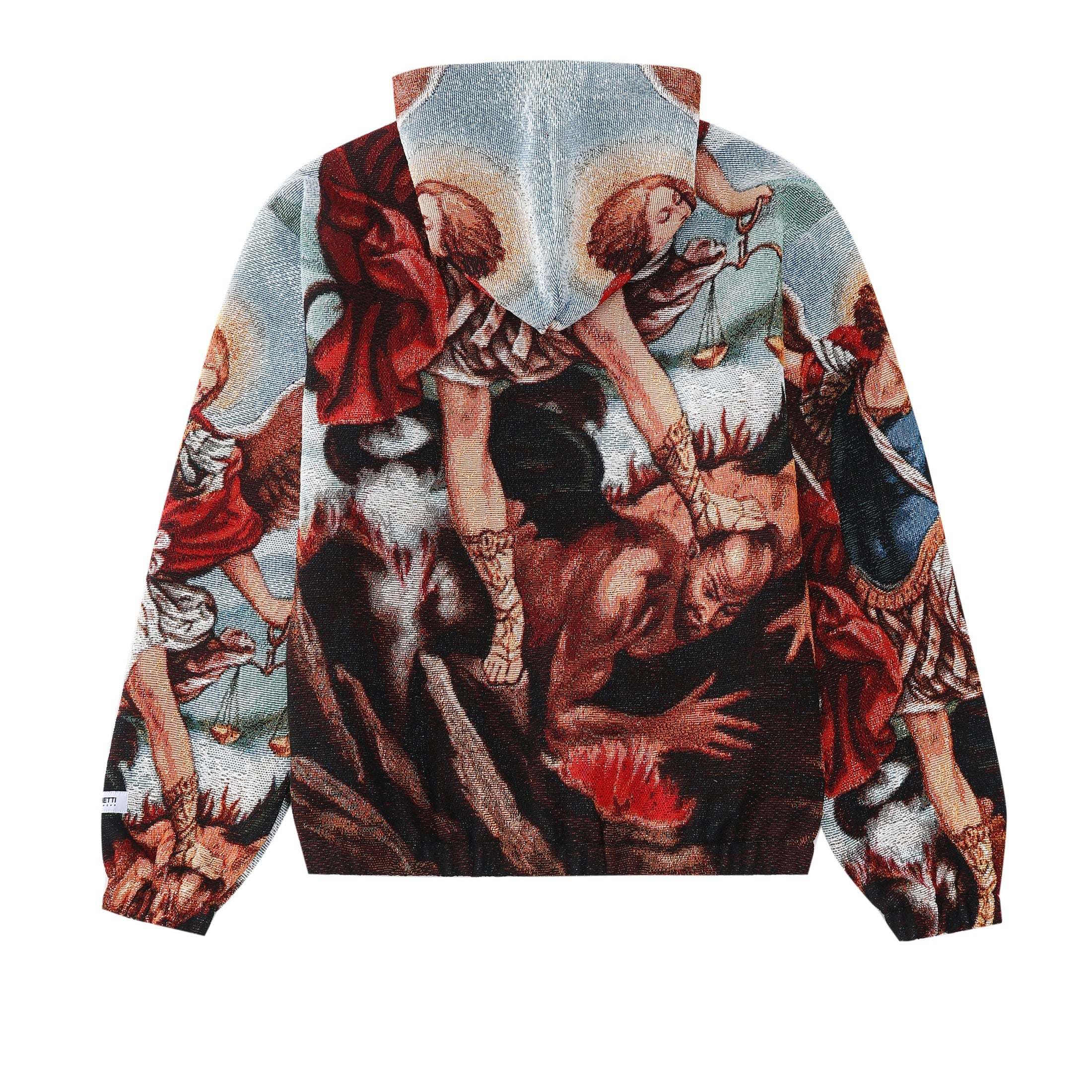 "ARCHANGEL MICHAEL" TAPESTRY JACQUARD FABRIC PULLOVER HOODIE - nickscacchetti