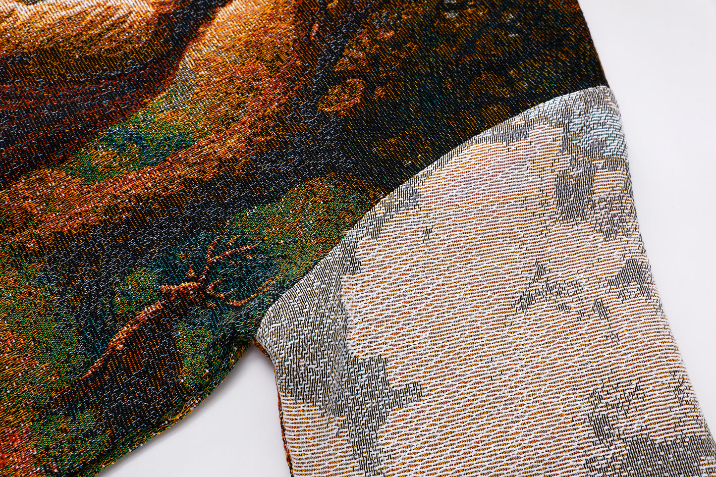"HEAVENS MEADOW" TAPESTRY JACQUARD FABRIC PULLOVER HOODIE