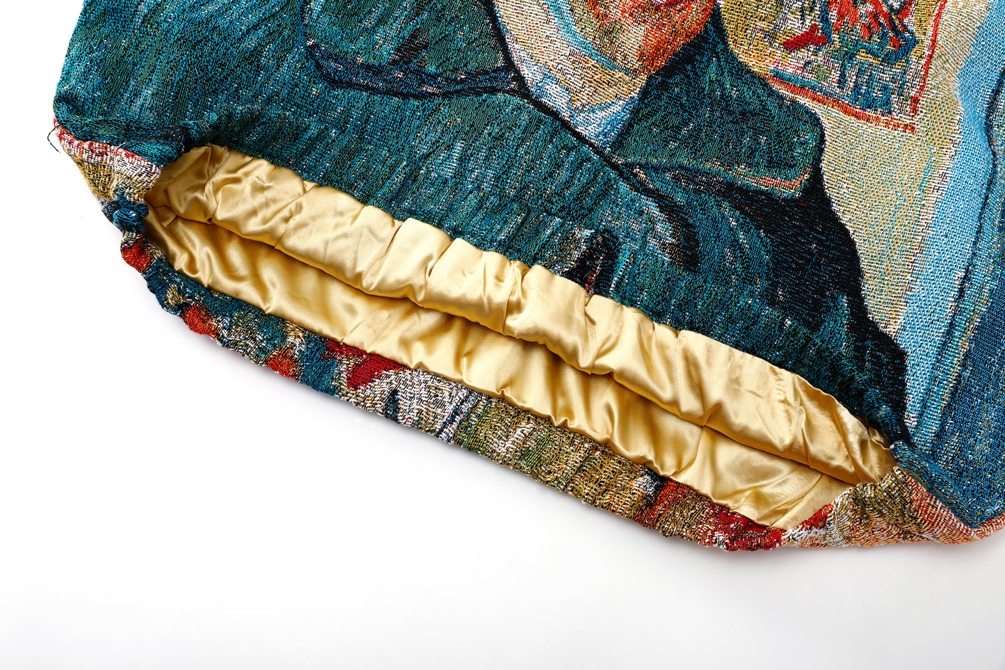 "VAN GOGH SELF PORTRAIT" TAPESTRY JACQUARD FABRIC PULLOVER HOODIE