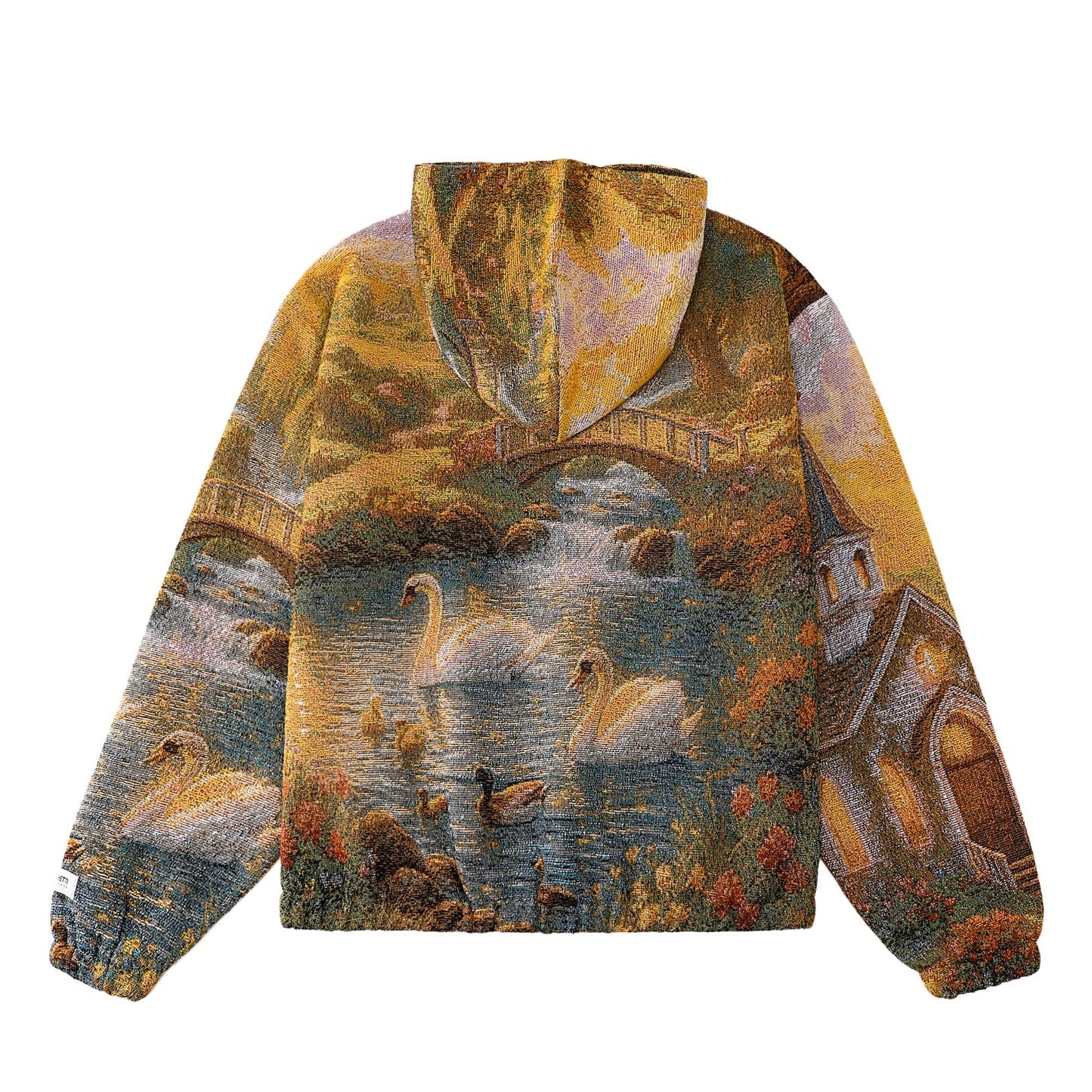 "CHAPEL DREAMS" TAPESTRY JACQUARD FABRIC PULLOVER HOODIE