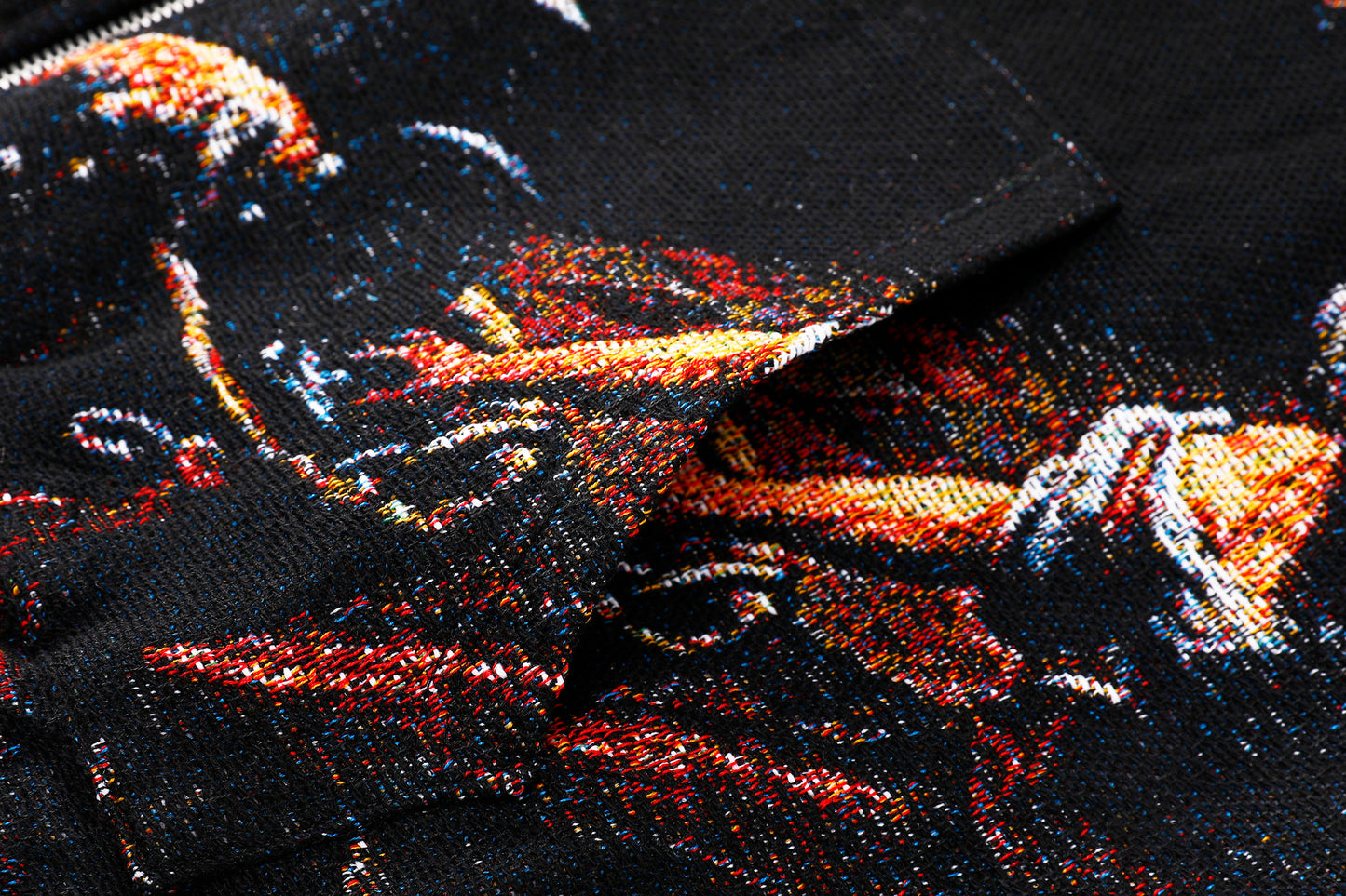 "TINTORETTO'S LAST SUPPER" TAPESTRY JACQUARD FABRIC DOUBLE-ZIP HOODIE