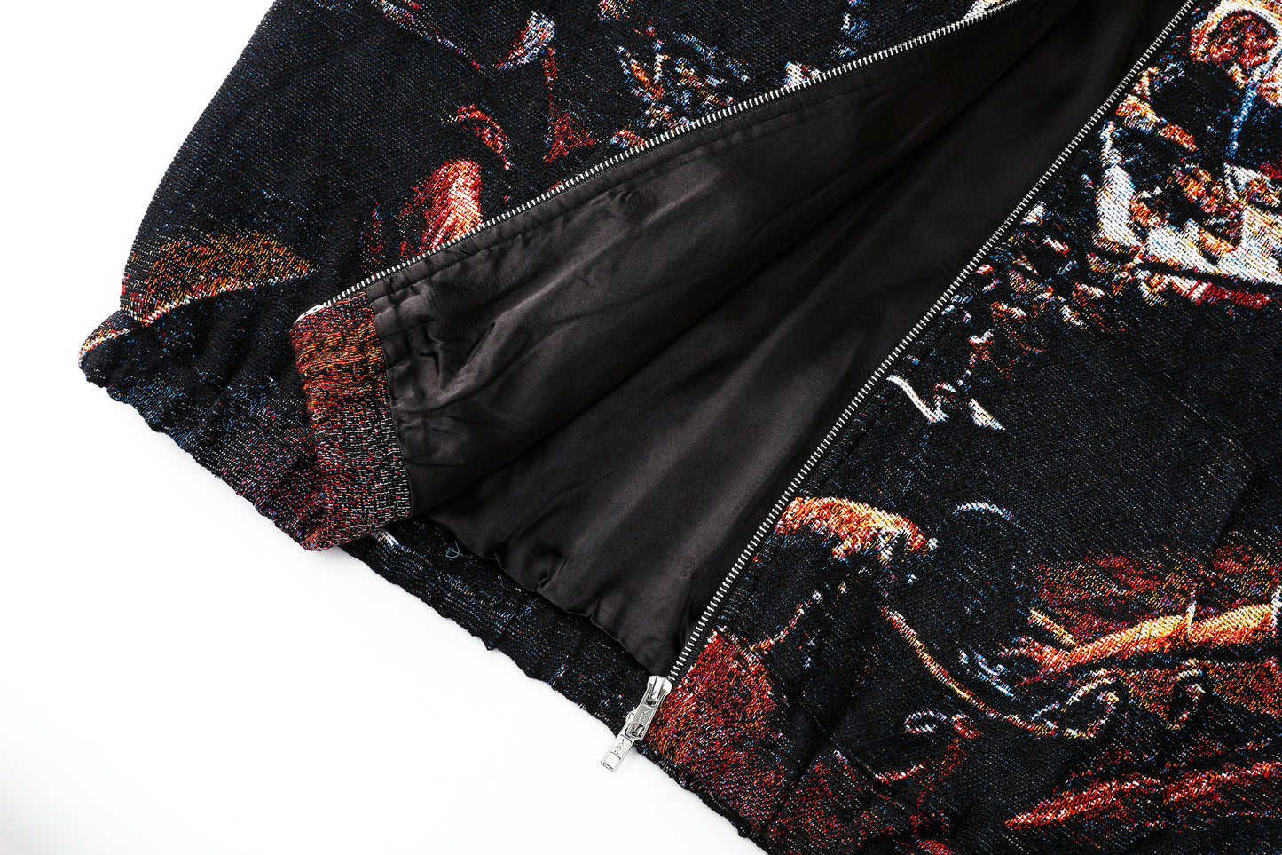 "TINTORETTO'S LAST SUPPER" TAPESTRY JACQUARD FABRIC DOUBLE-ZIP HOODIE