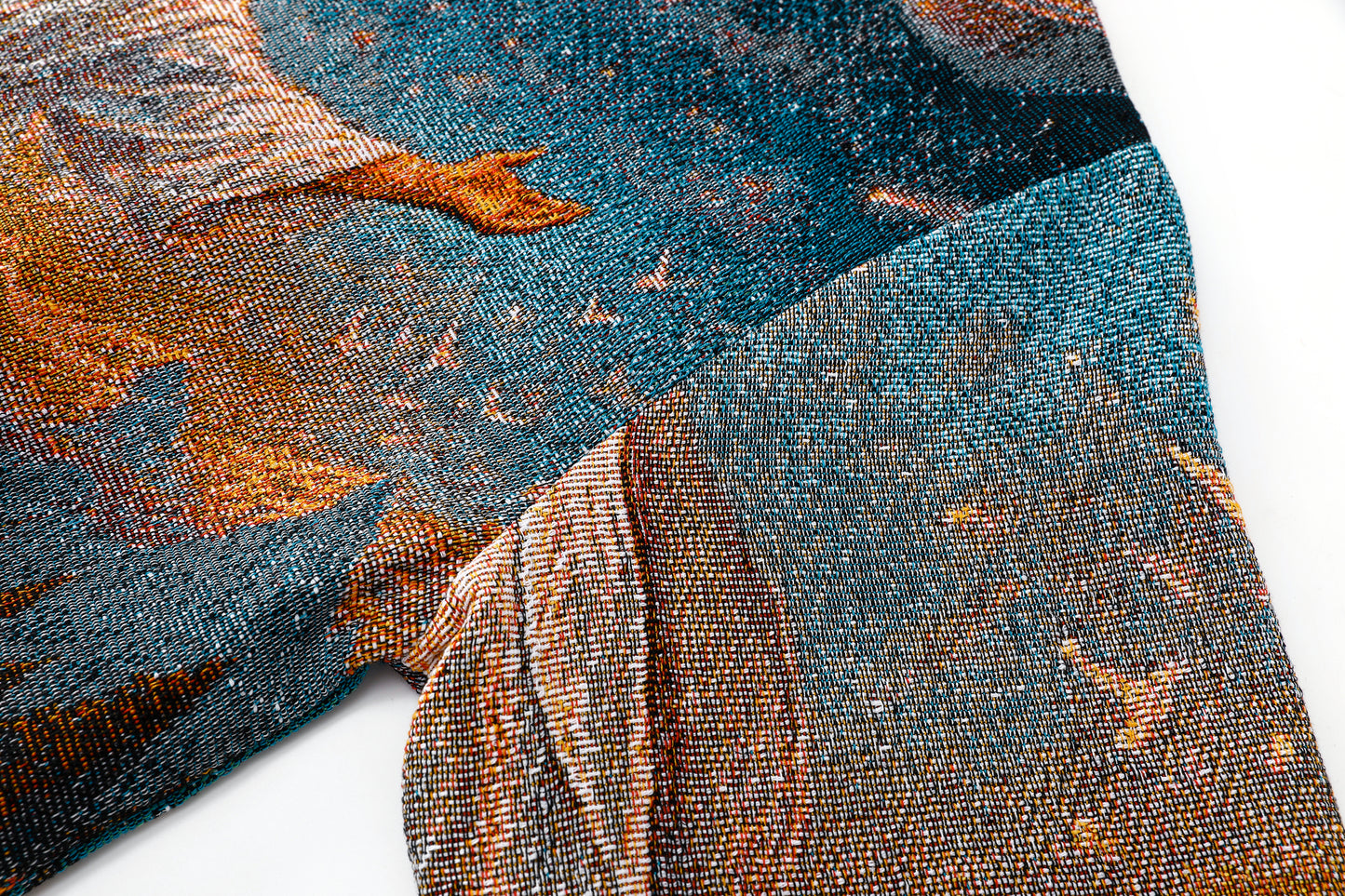 "HEAVEN & EARTH" TAPESTRY JACQUARD FABRIC PULLOVER HOODIE