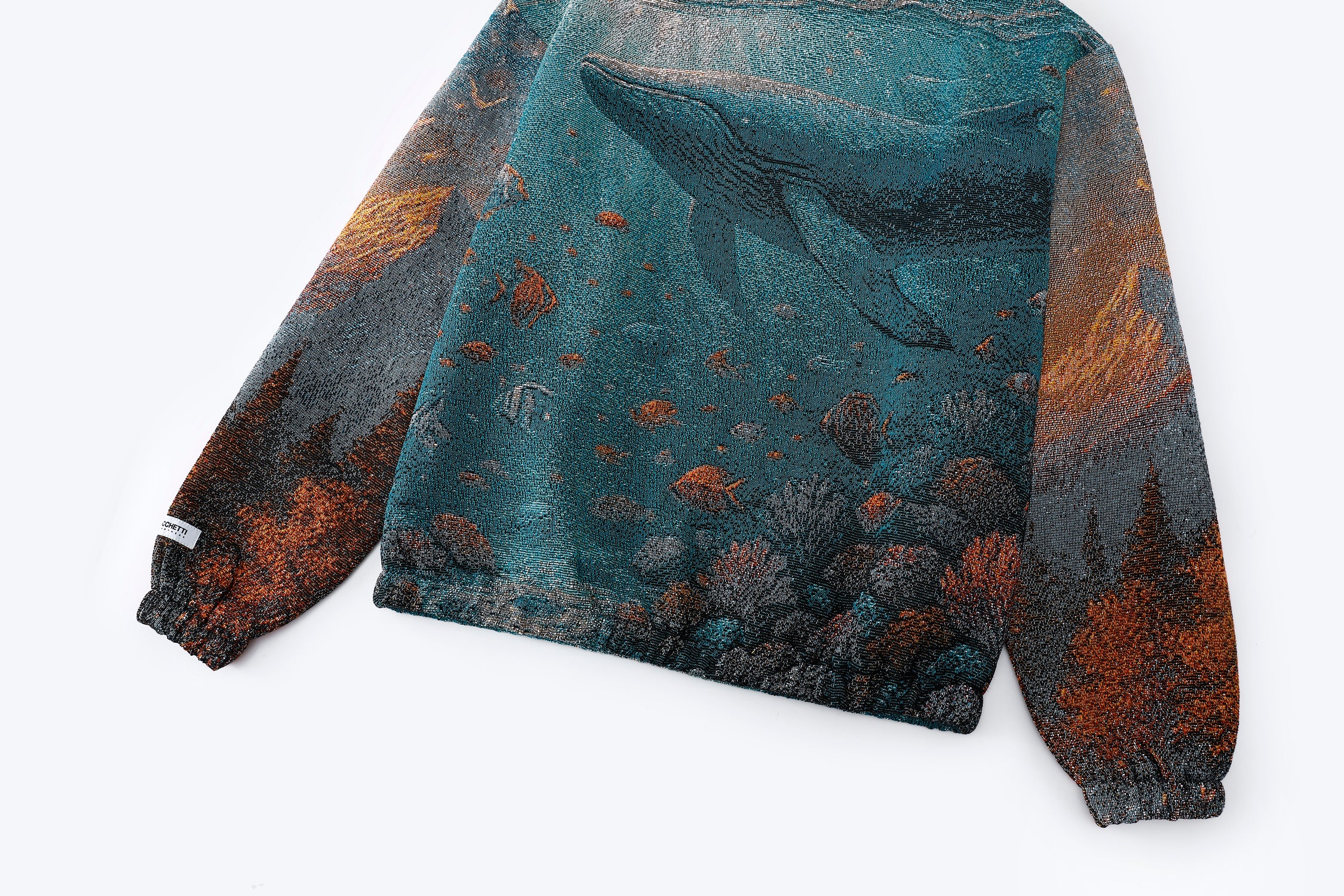 "HEAVEN & EARTH" TAPESTRY JACQUARD FABRIC PULLOVER HOODIE - nickscacchetti