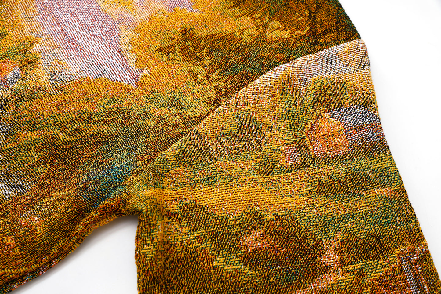 "CHAPEL DREAMS" TAPESTRY JACQUARD FABRIC PULLOVER HOODIE