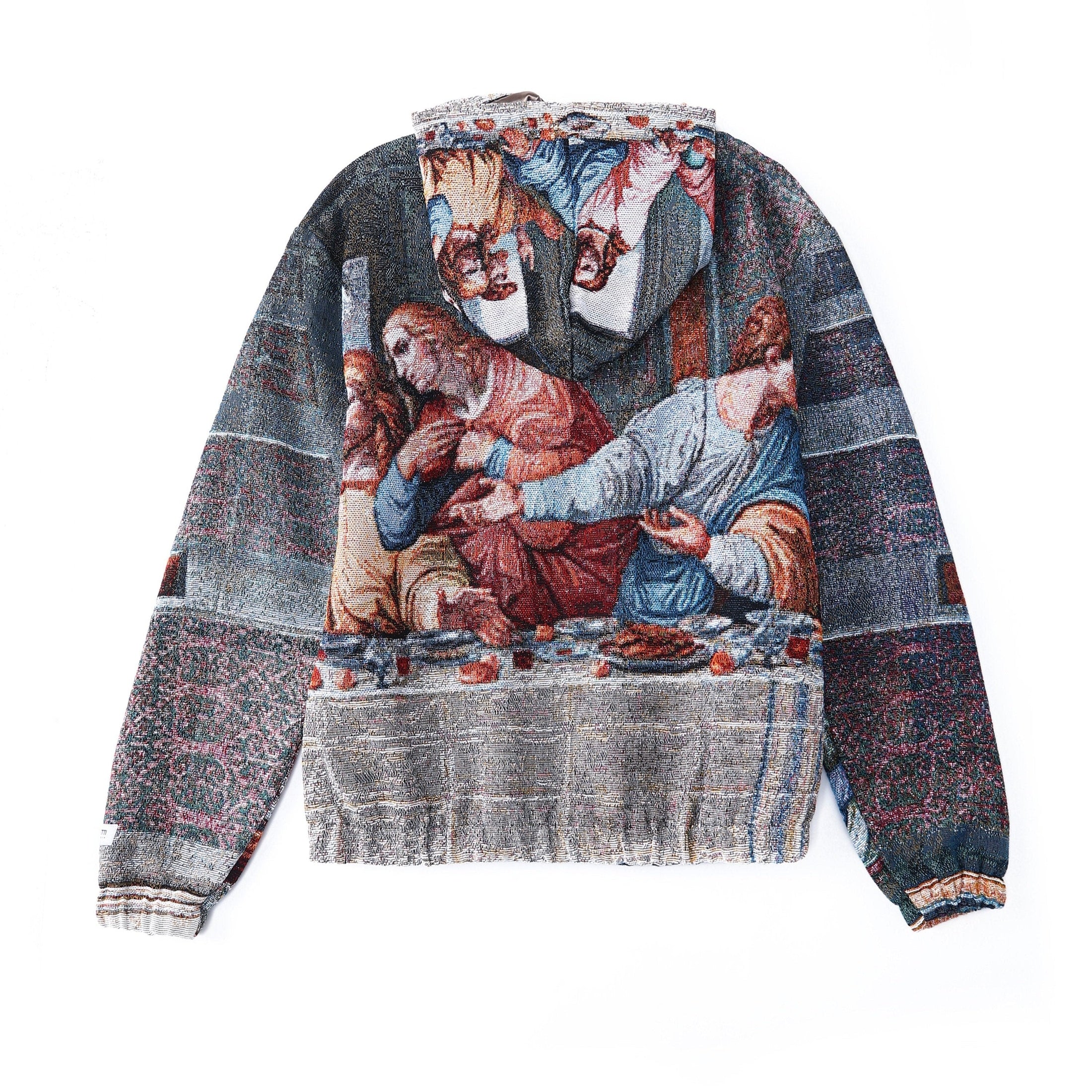 "THE LAST SUPPER" TAPESTRY JACQUARD FABRIC PULLOVER HOODIE - nickscacchetti