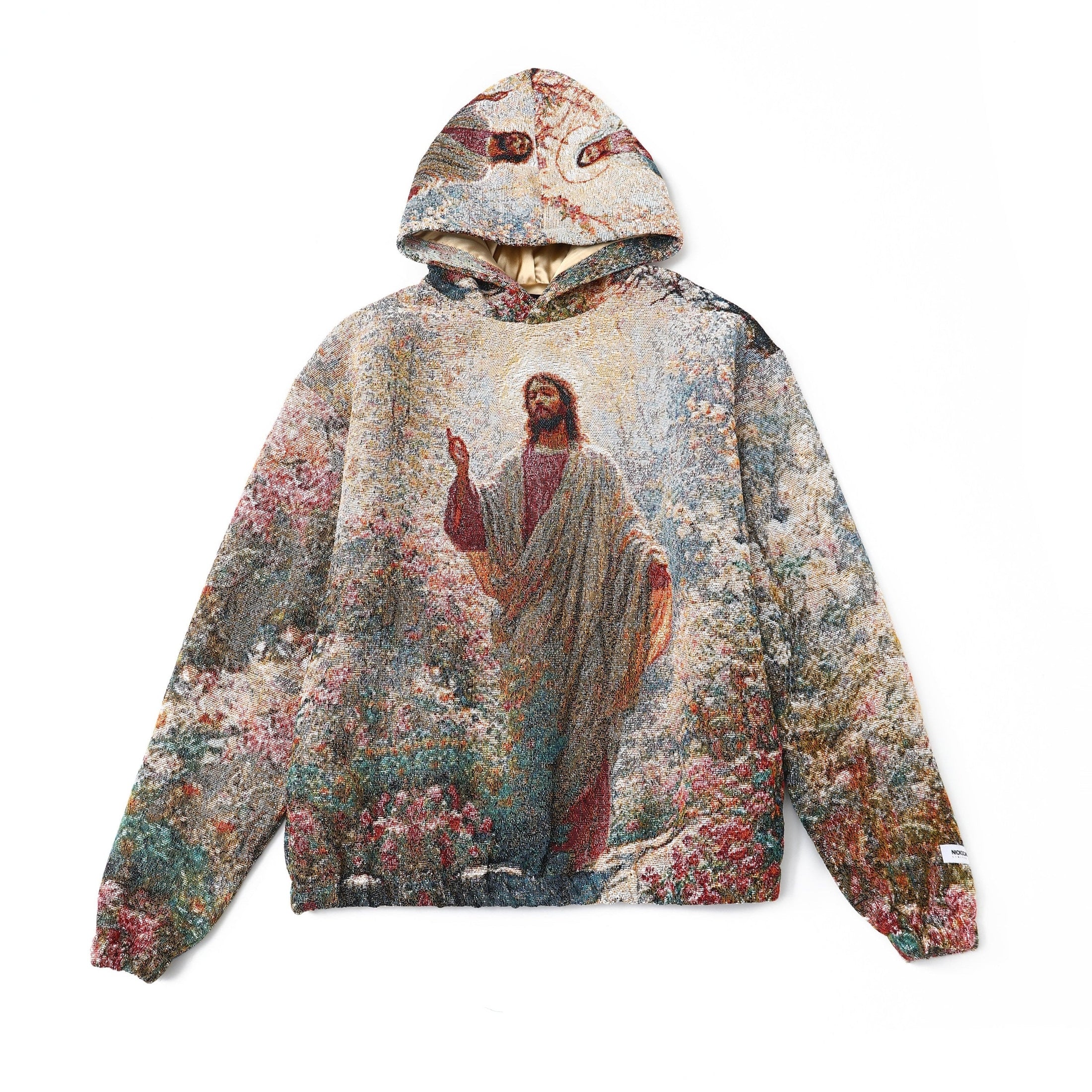 "LIGHT OF THE GARDEN" TAPESTRY JACQUARD FABRIC PULLOVER HOODIE - nickscacchetti