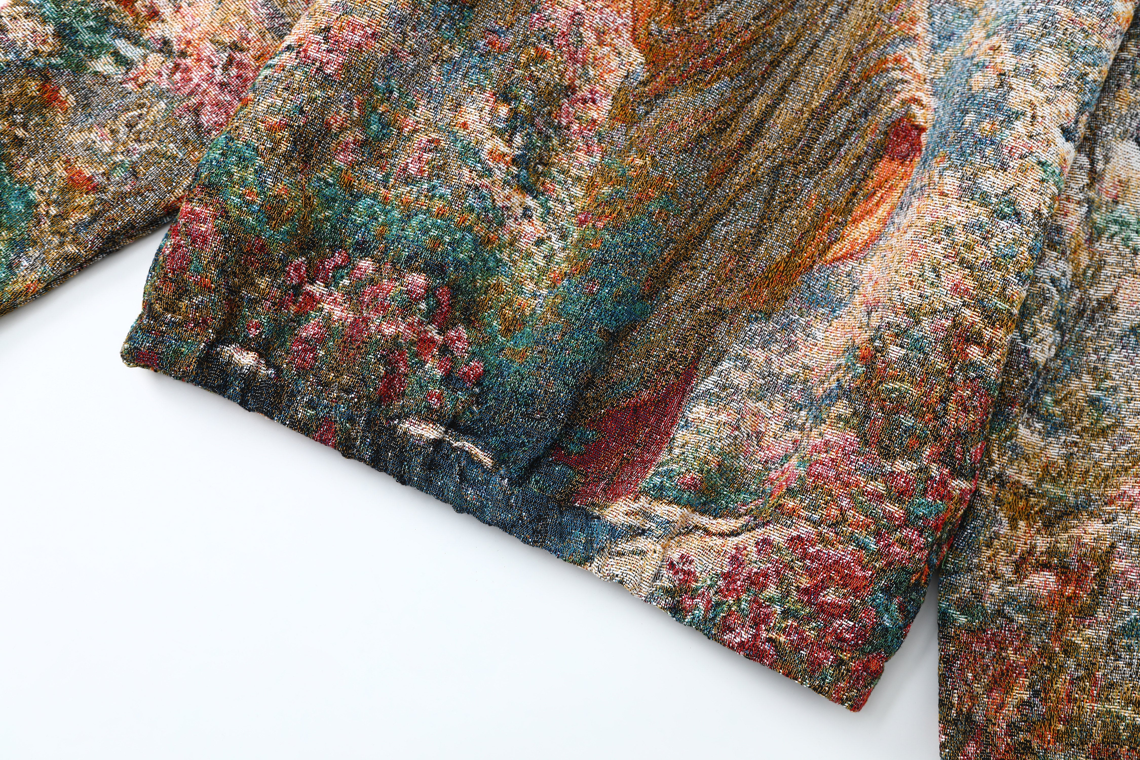 "LIGHT OF THE GARDEN" TAPESTRY JACQUARD FABRIC PULLOVER HOODIE - nickscacchetti