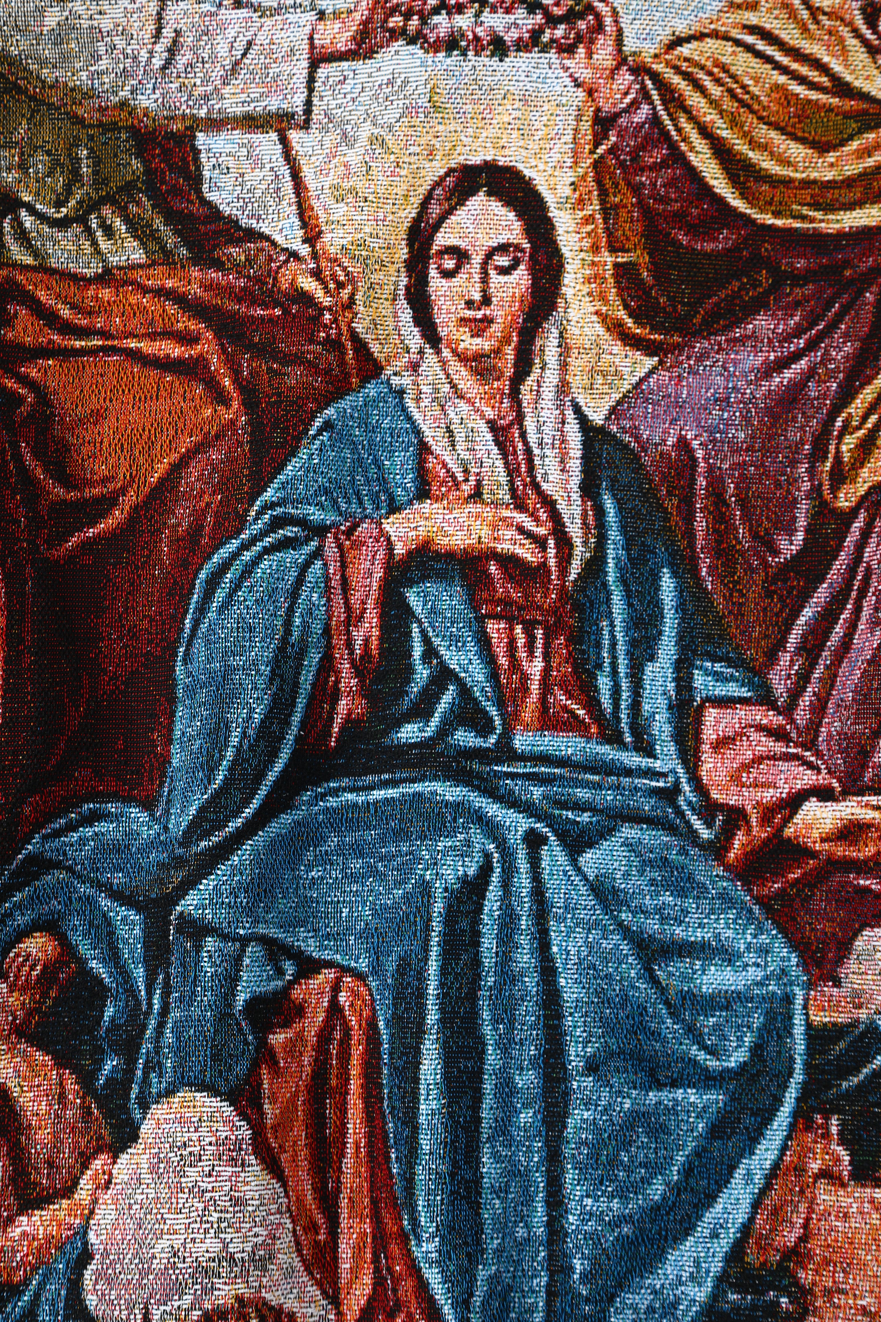"CORONATION OF THE VIRGIN MARY" TAPESTRY JACQUARD FABRIC PULLOVER HOODIE - nickscacchetti