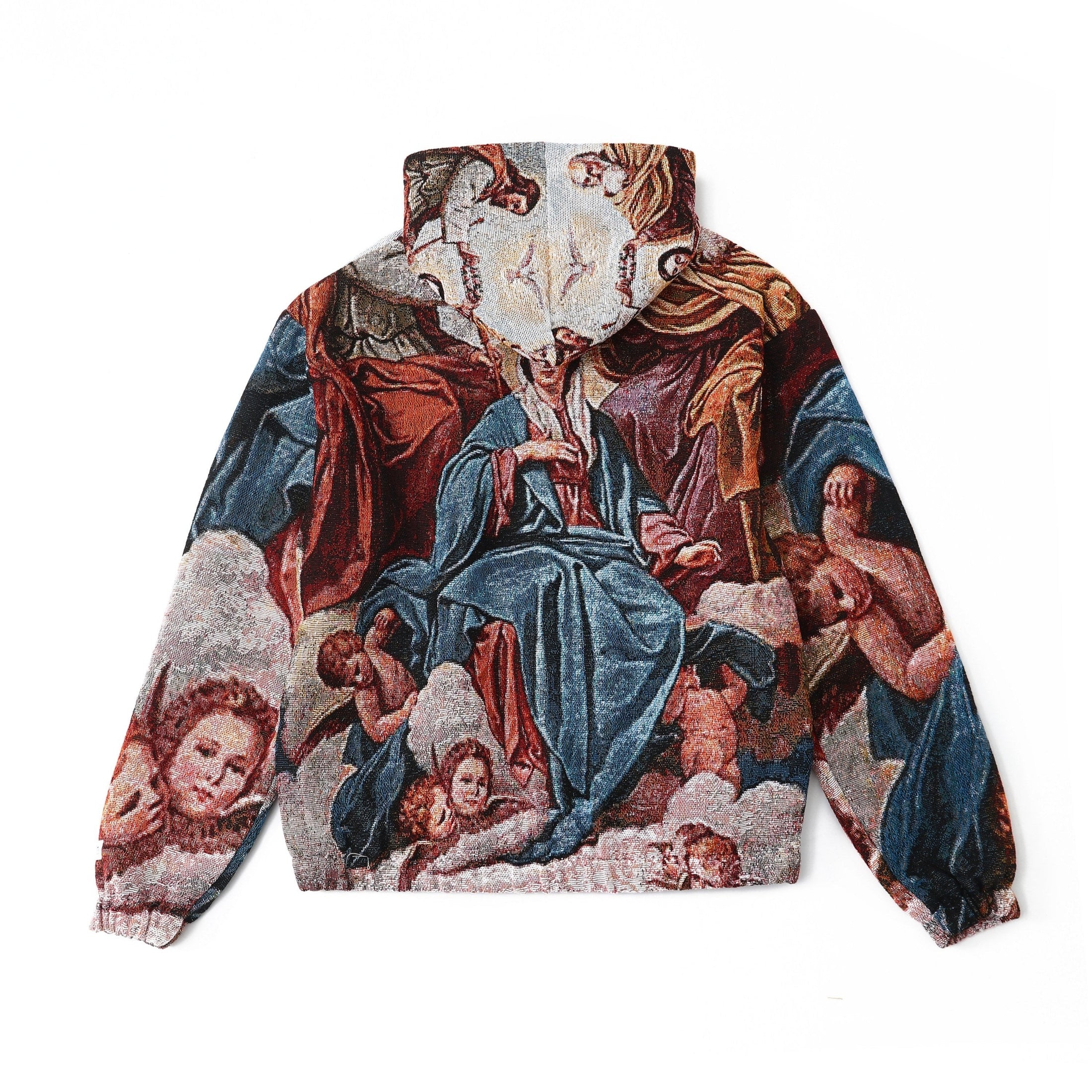 "CORONATION OF THE VIRGIN MARY" TAPESTRY JACQUARD FABRIC PULLOVER HOODIE - nickscacchetti