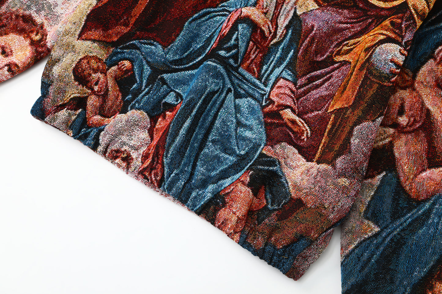 "CORONATION OF THE VIRGIN MARY" TAPESTRY JACQUARD FABRIC PULLOVER HOODIE