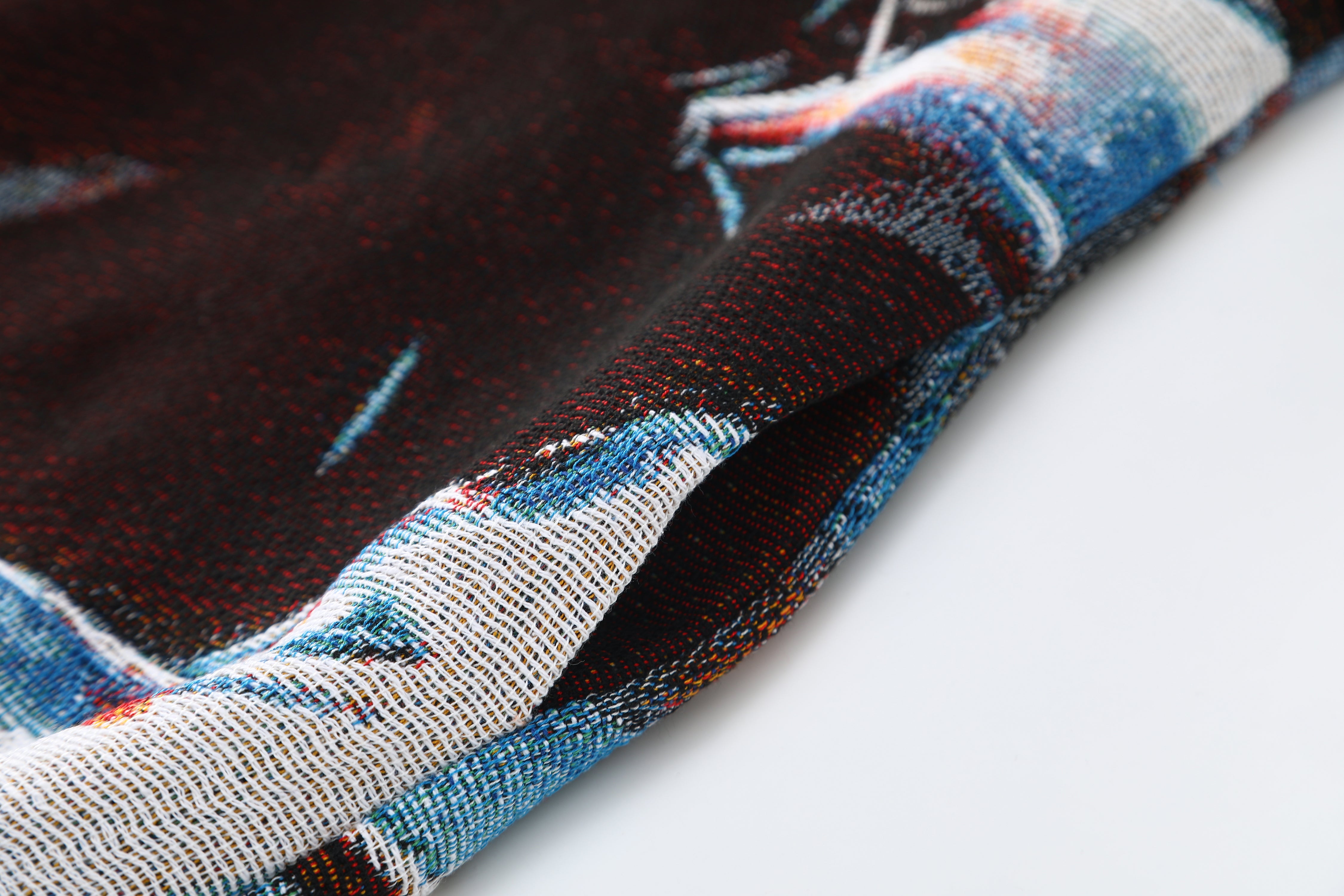 "CROWNED IN LIGHT" TAPESTRY JACQUARD FABRIC PULLOVER HOODIE - nickscacchetti