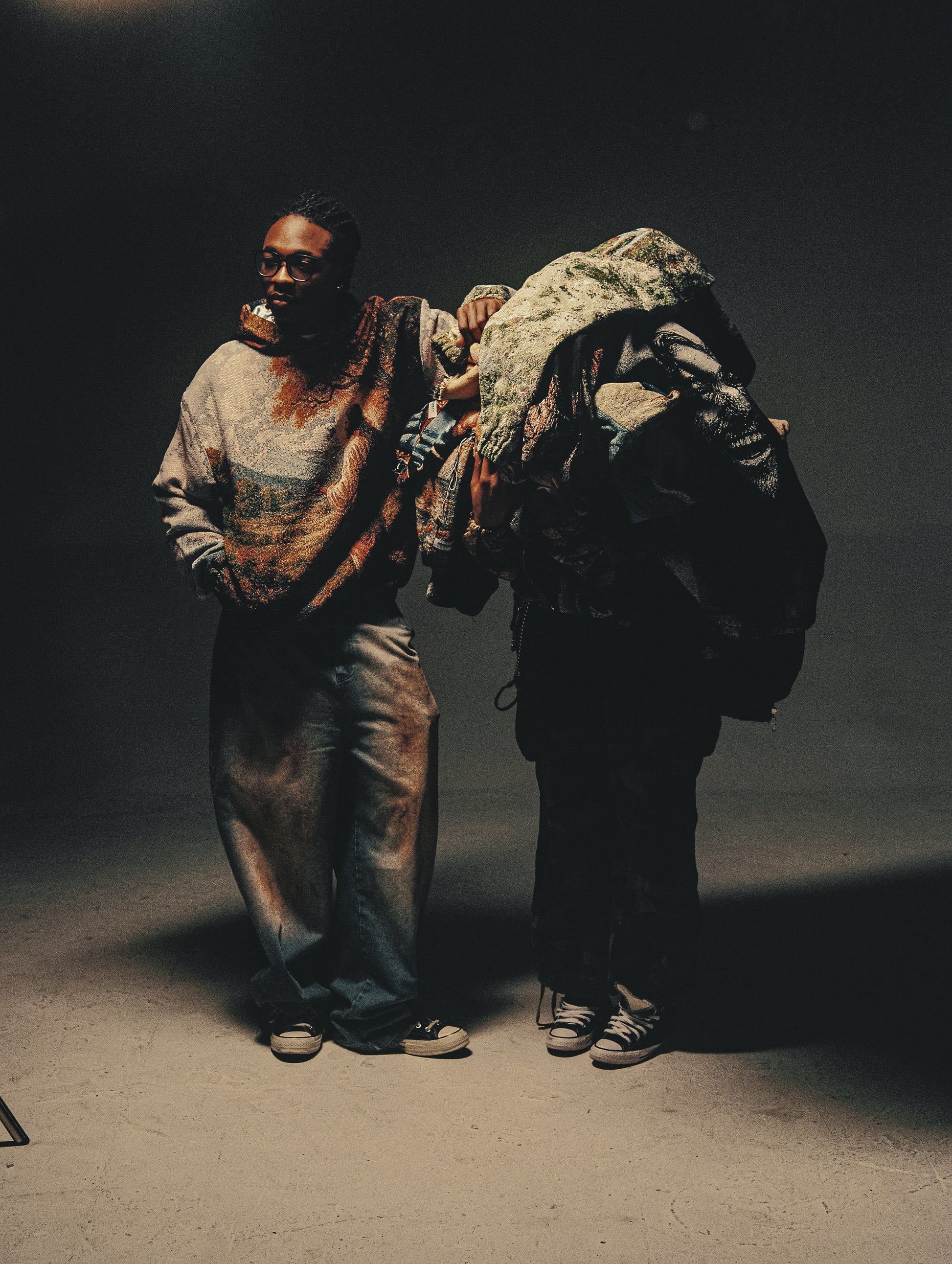 "HEAVENS MEADOW" TAPESTRY JACQUARD FABRIC PULLOVER HOODIE - nickscacchetti