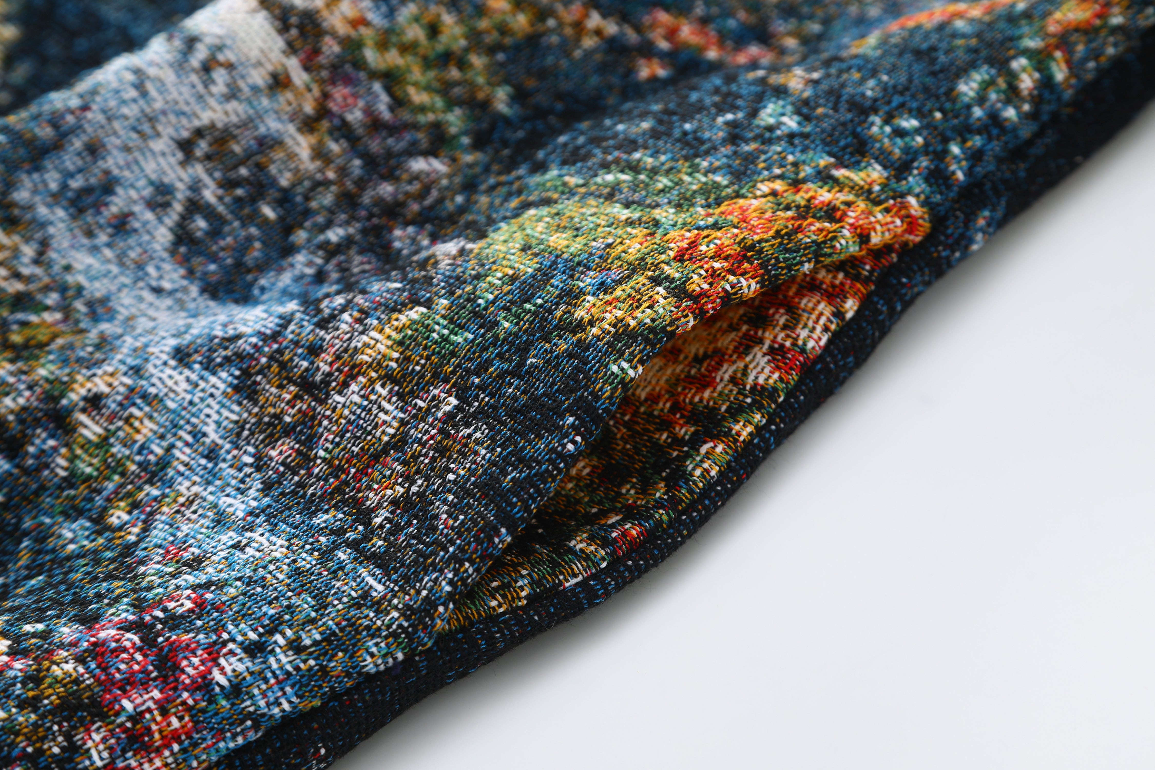"VALLEY OF PEACE" TAPESTRY JACQUARD FABRIC PULLOVER HOODIE - nickscacchetti