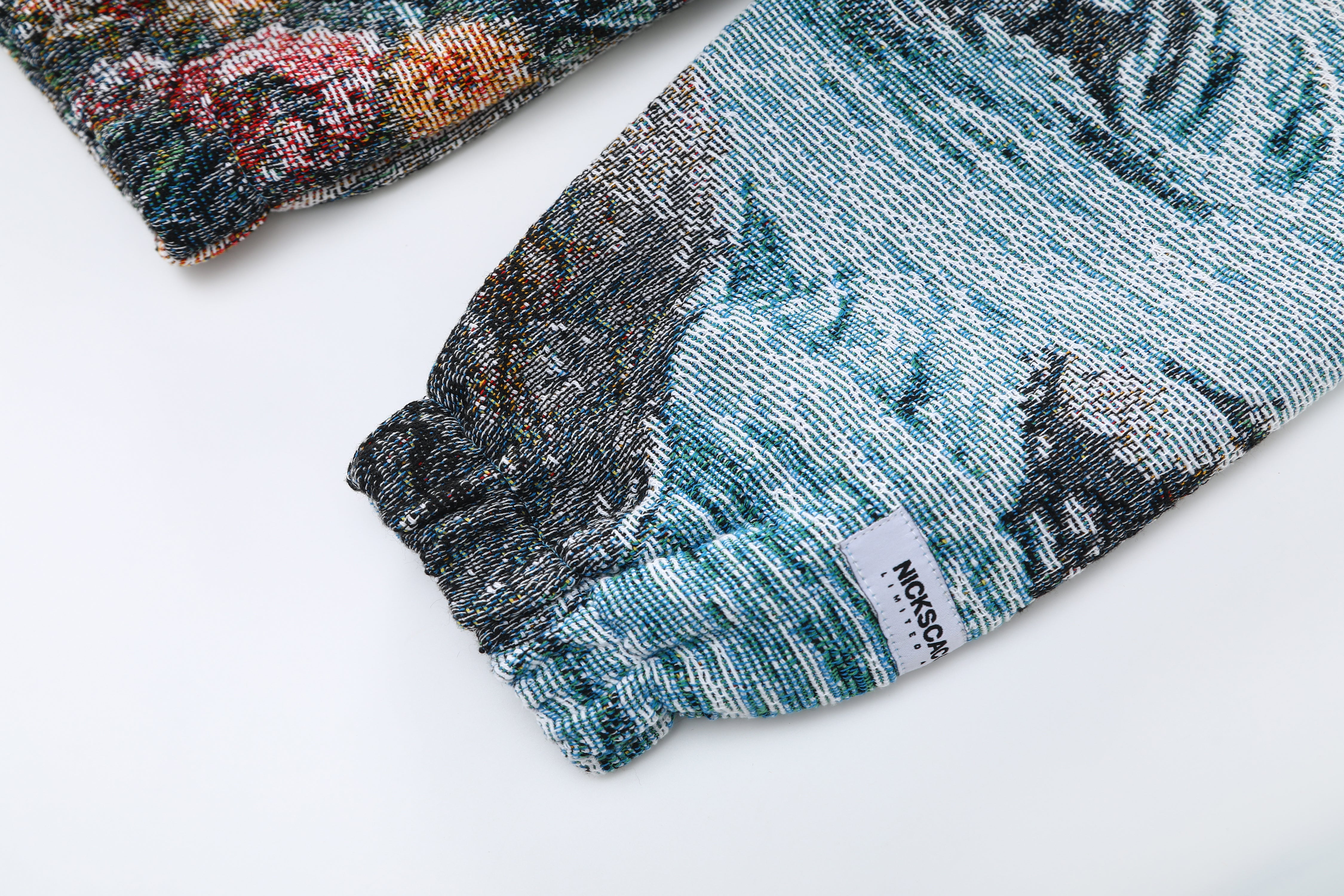 "GARDEN OF EDEN" TAPESTRY JACQUARD FABRIC PULLOVER HOODIE - nickscacchetti