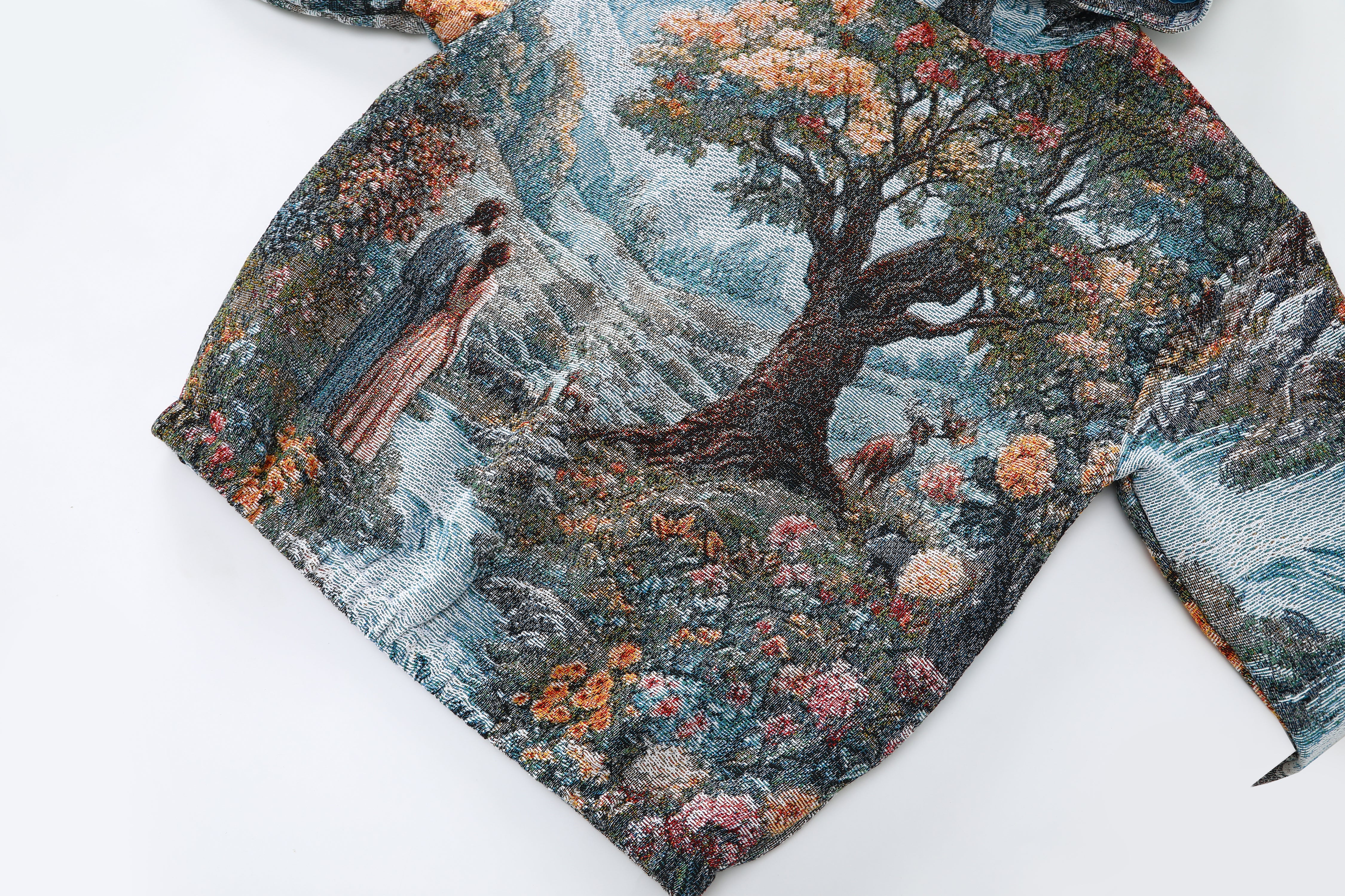 "GARDEN OF EDEN" TAPESTRY JACQUARD FABRIC PULLOVER HOODIE - nickscacchetti
