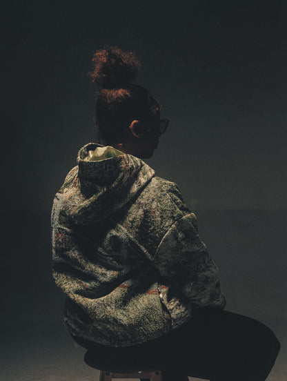 "MONET THE WATER LILY POND" TAPESTRY JACQUARD FABRIC PULLOVER HOODIE - nickscacchetti