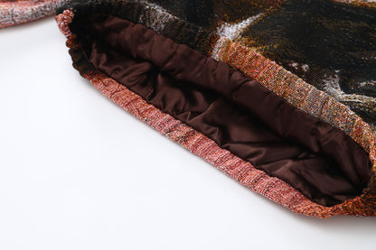 "CROWN OF THORNS" TAPESTRY JACQUARD FABRIC PULLOVER HOODIE