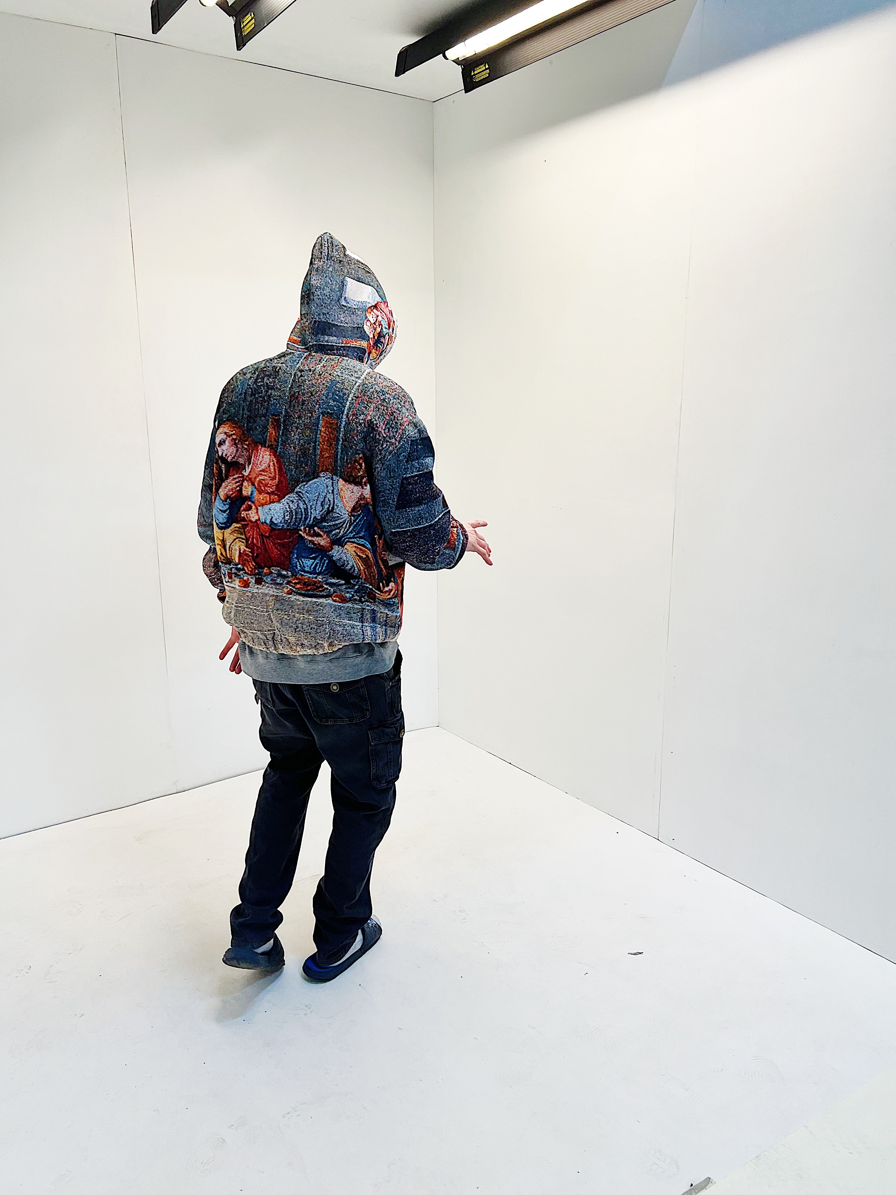 "THE LAST SUPPER" TAPESTRY JACQUARD FABRIC PULLOVER HOODIE - nickscacchetti