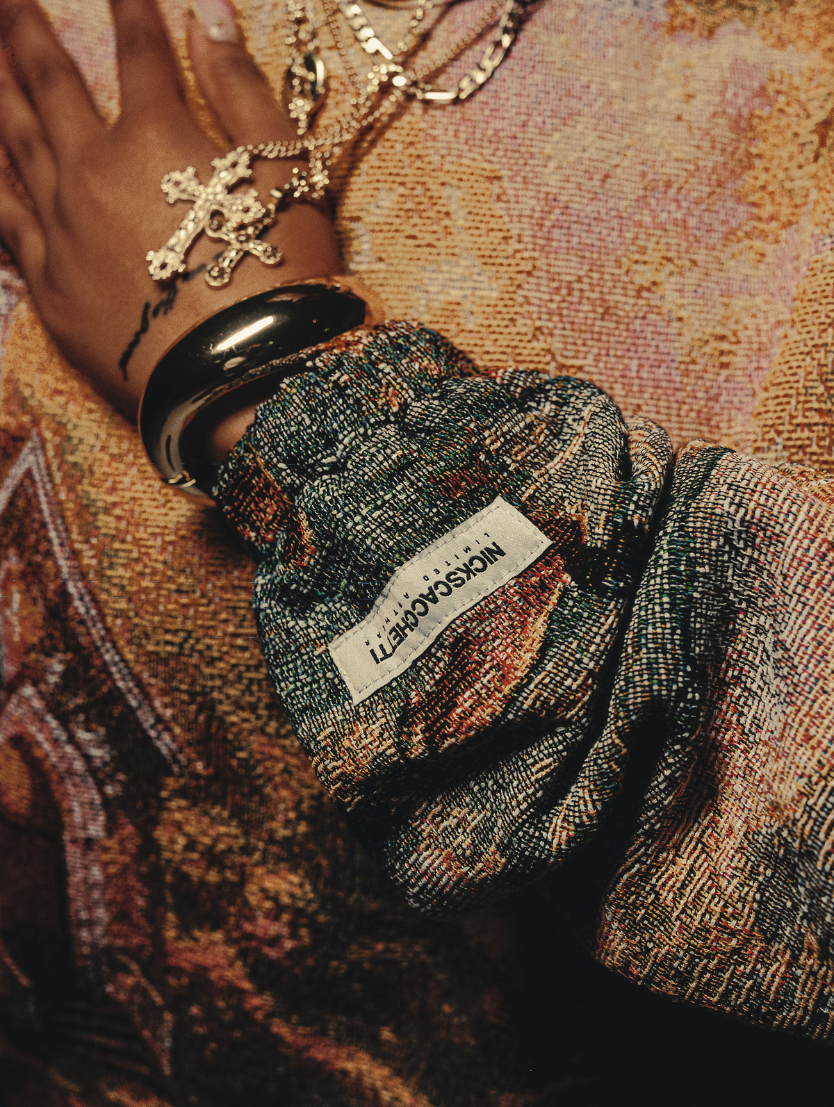 "CHAPEL DREAMS" TAPESTRY JACQUARD FABRIC PULLOVER HOODIE - nickscacchetti
