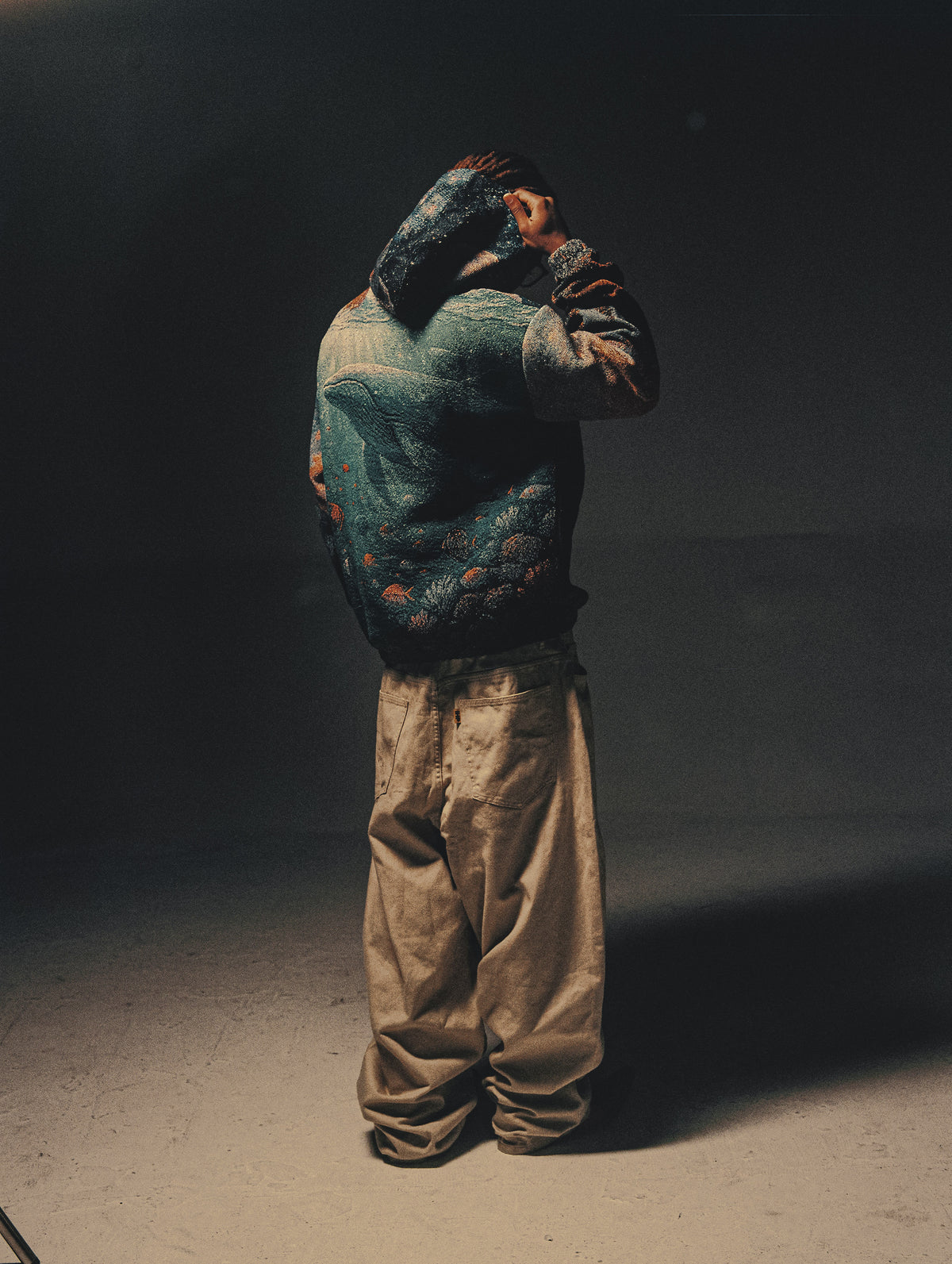 "HEAVEN & EARTH" TAPESTRY JACQUARD FABRIC PULLOVER HOODIE - nickscacchetti
