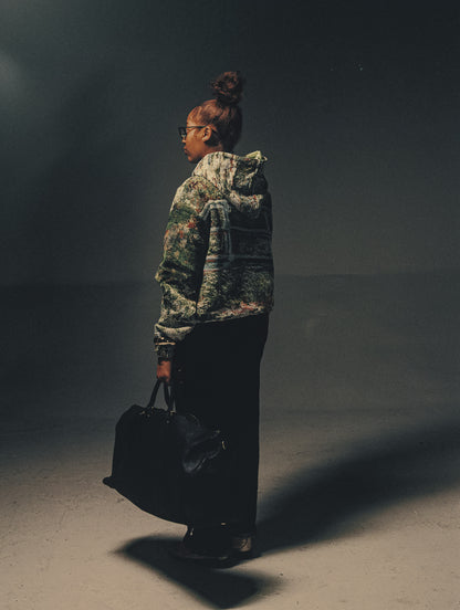 "MONET THE WATER LILY POND" TAPESTRY JACQUARD FABRIC PULLOVER HOODIE - nickscacchetti