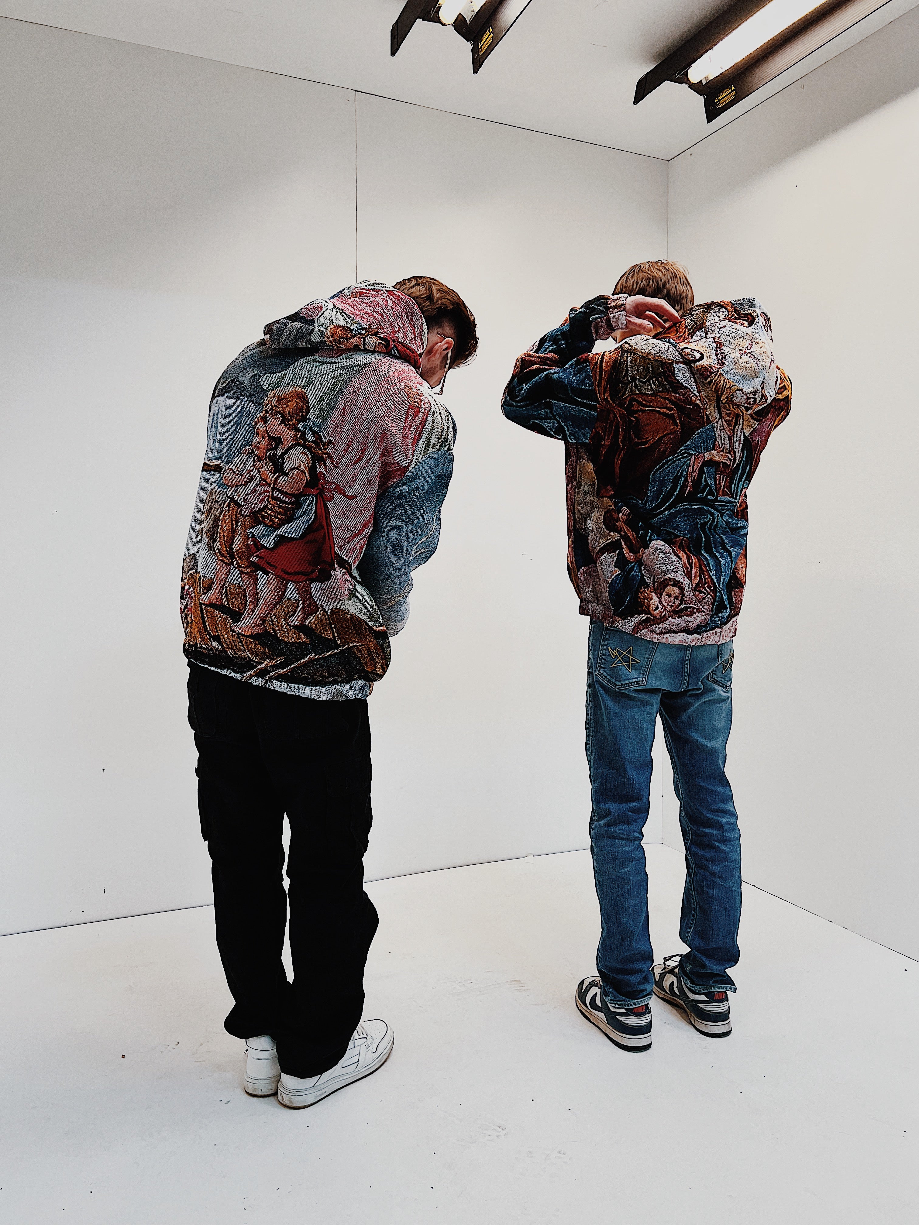 "GUARDIAN ANGEL" TAPESTRY JACQUARD FABRIC PULLOVER HOODIE - nickscacchetti