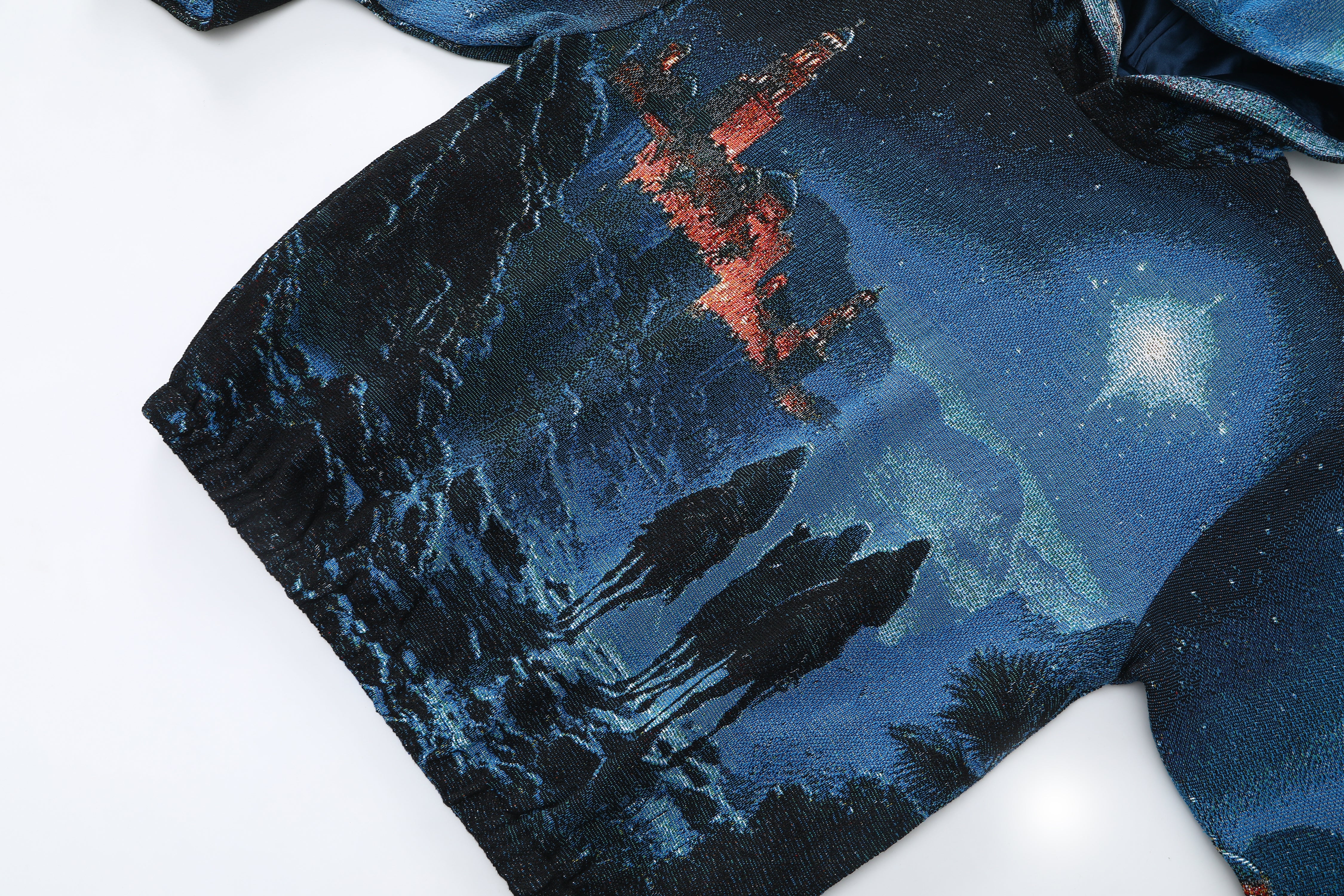 "THREE WISE MEN" TAPESTRY JACQUARD FABRIC PULLOVER HOODIE - nickscacchetti