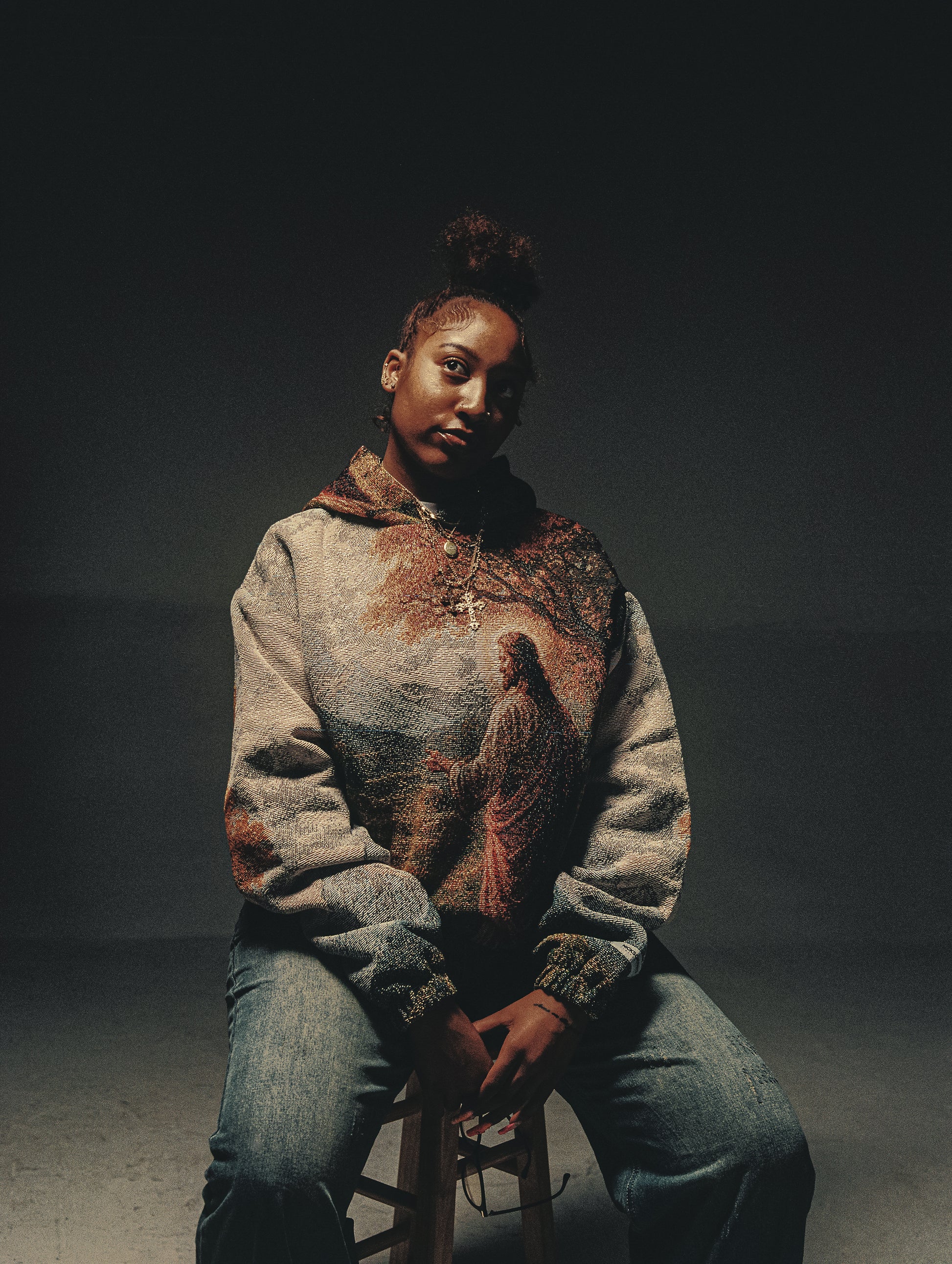 "HEAVENS MEADOW" TAPESTRY JACQUARD FABRIC PULLOVER HOODIE - nickscacchetti