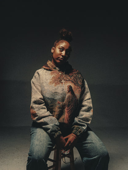 "HEAVENS MEADOW" TAPESTRY JACQUARD FABRIC PULLOVER HOODIE - nickscacchetti