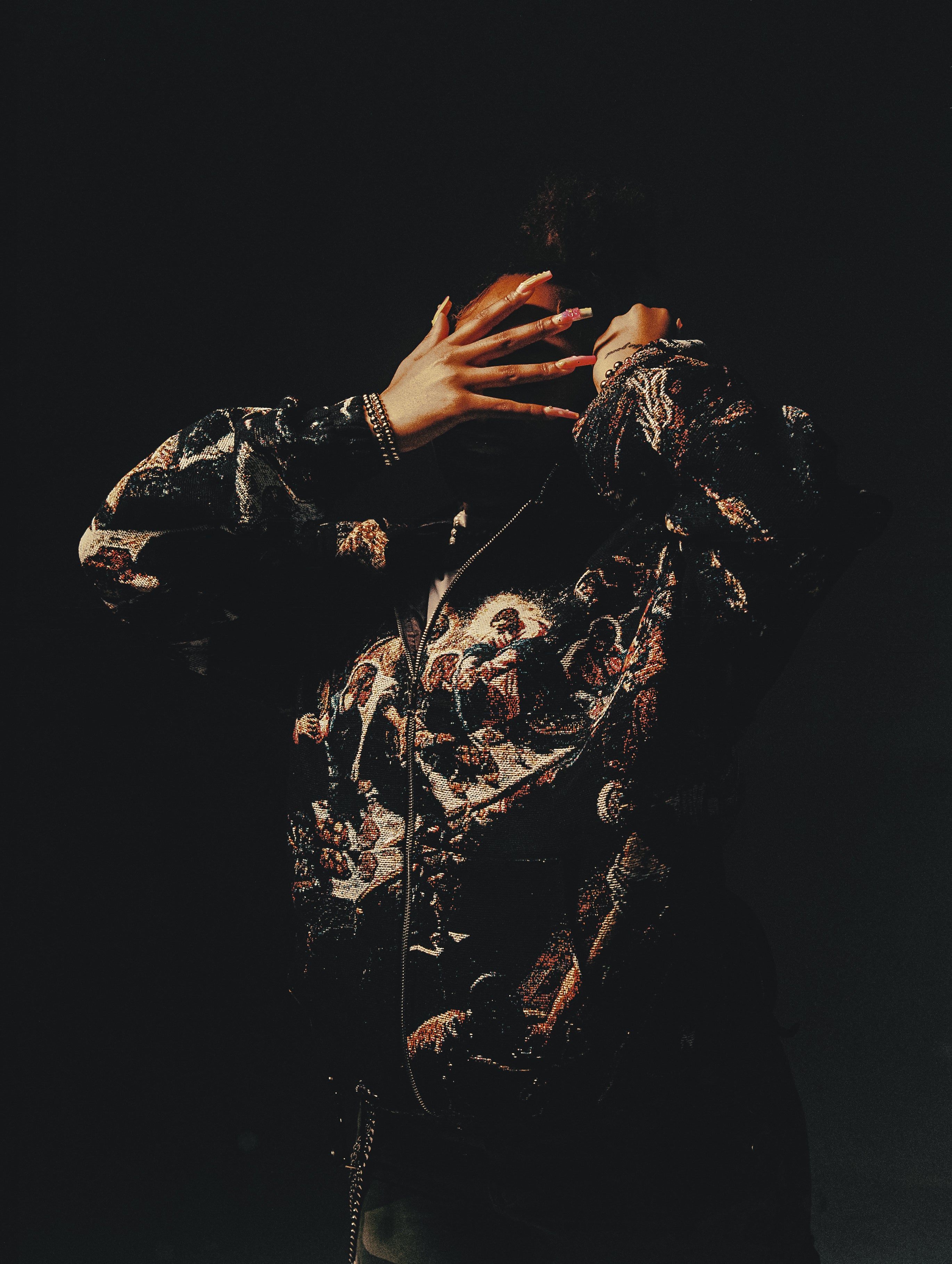 "TINTORETTO'S LAST SUPPER" TAPESTRY JACQUARD FABRIC DOUBLE-ZIP HOODIE - nickscacchetti