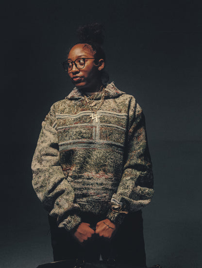 "MONET THE WATER LILY POND" TAPESTRY JACQUARD FABRIC PULLOVER HOODIE - nickscacchetti