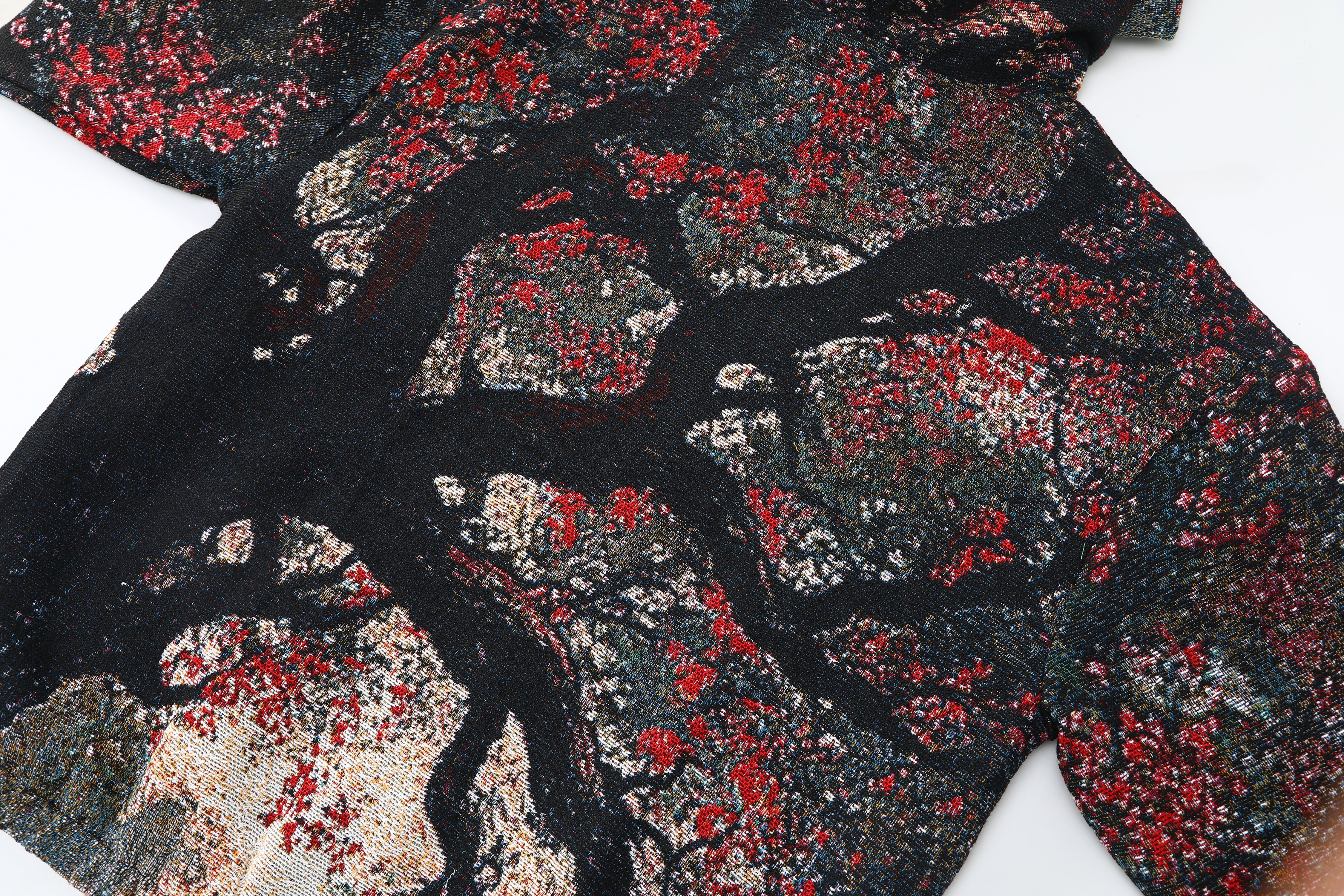 "SAVIOR IN THE SAKURA" TAPESTRY JACQUARD FABRIC PULLOVER HOODIE - nickscacchetti