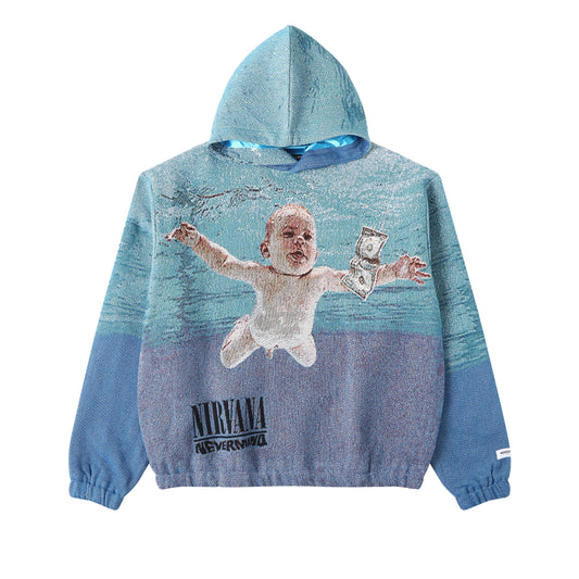 "Nirvana" TAPESTRY JACQUARD FABRIC PULLOVER HOODIE - nickscacchetti