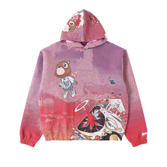 "GRADUATION" TAPESTRY JACQUARD FABRIC PULLOVER HOODIE - nickscacchetti