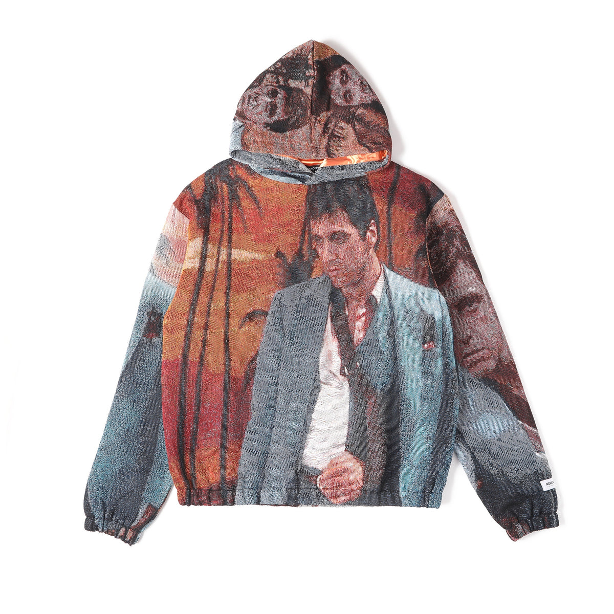 "SCARFACE" TAPESTRY JACQUARD FABRIC PULLOVER HOODIE - nickscacchetti