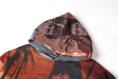 "SCARFACE" TAPESTRY JACQUARD FABRIC PULLOVER HOODIE - nickscacchetti