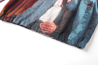 "SCARFACE" TAPESTRY JACQUARD FABRIC PULLOVER HOODIE - nickscacchetti