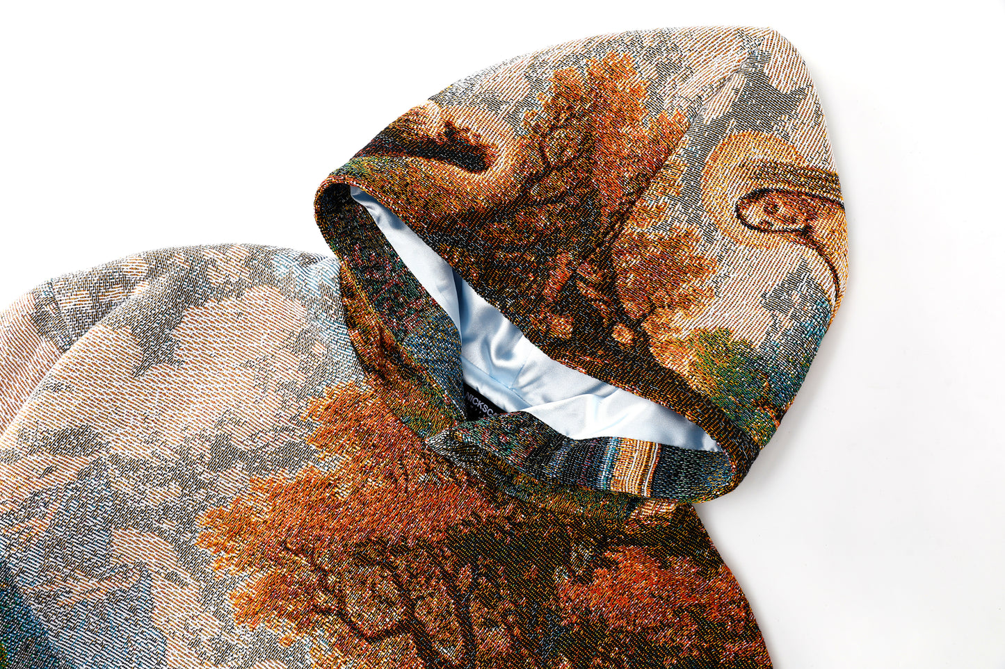 "HEAVENS MEADOW" TAPESTRY JACQUARD FABRIC PULLOVER HOODIE