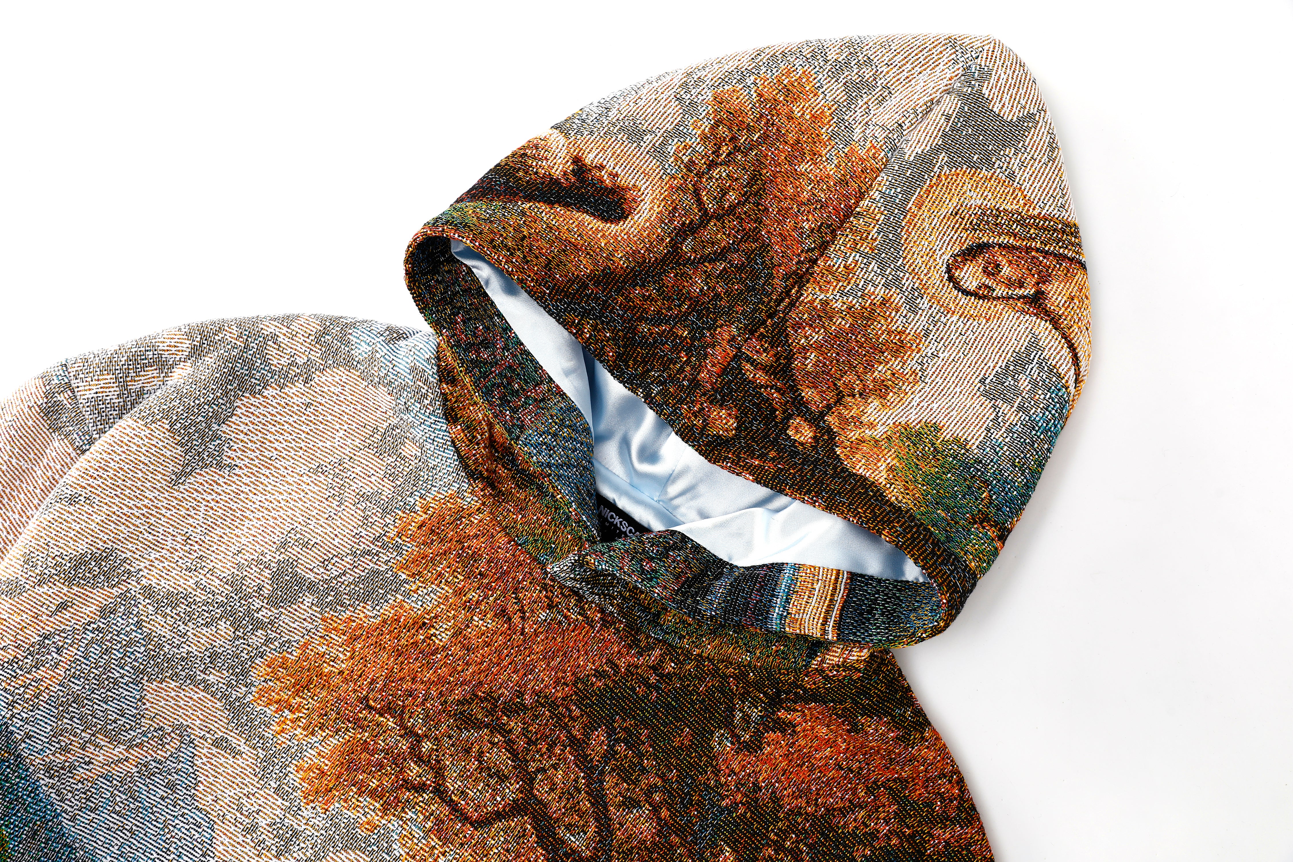"HEAVENS MEADOW" TAPESTRY JACQUARD FABRIC PULLOVER HOODIE - nickscacchetti