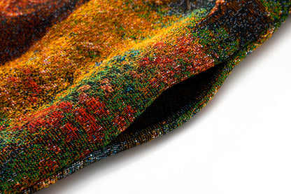 "HEAVENS MEADOW" TAPESTRY JACQUARD FABRIC PULLOVER HOODIE
