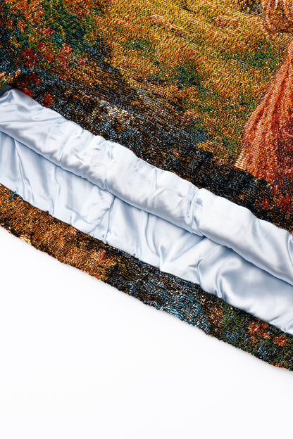 "HEAVENS MEADOW" TAPESTRY JACQUARD FABRIC PULLOVER HOODIE